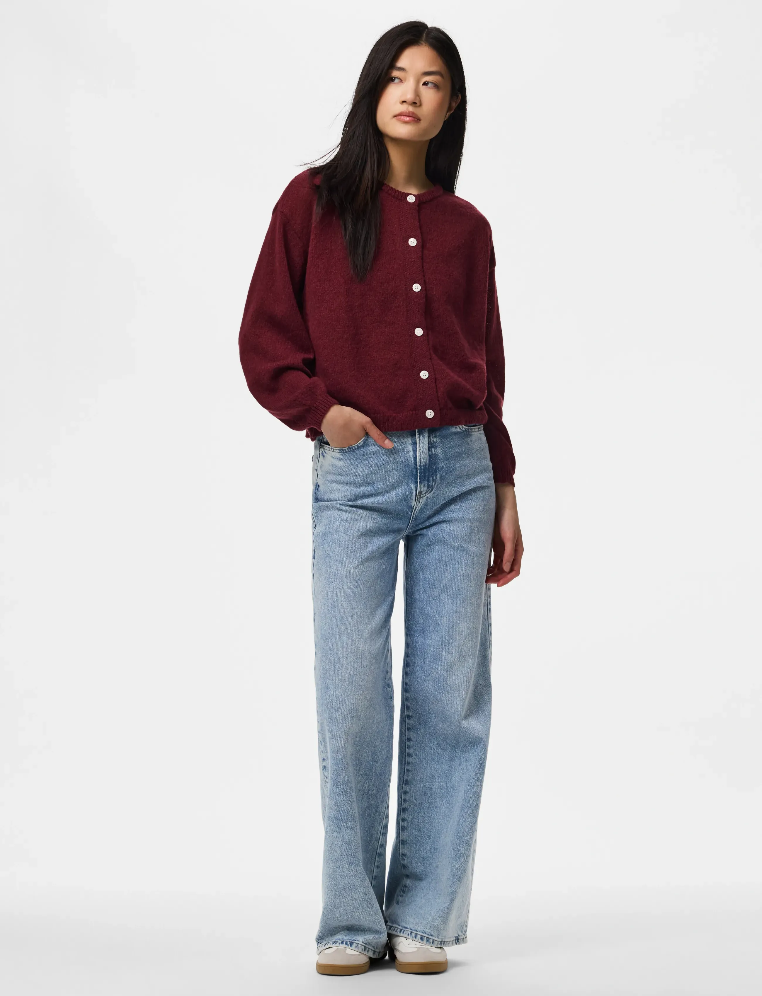Pcida Ls O-Neck Knit Cardigan Noos Bc 3