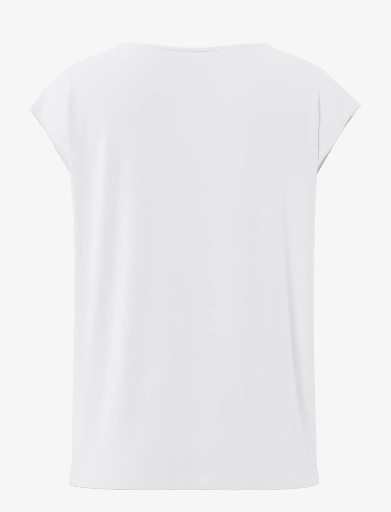 Pieces - PCKAMALA LACE V-NECK TEE JRS NOOS BC - t-shirts - bright white - 2