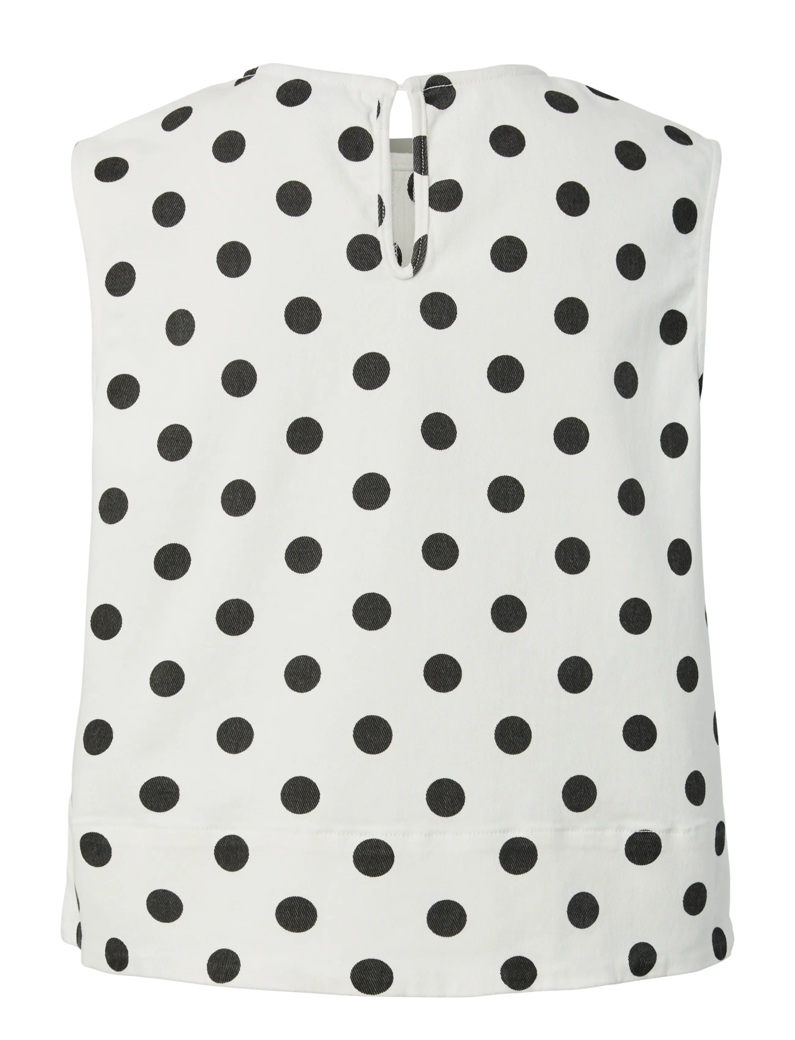 Pieces - PCSALUME SL DENIM TOP - bright white - 2