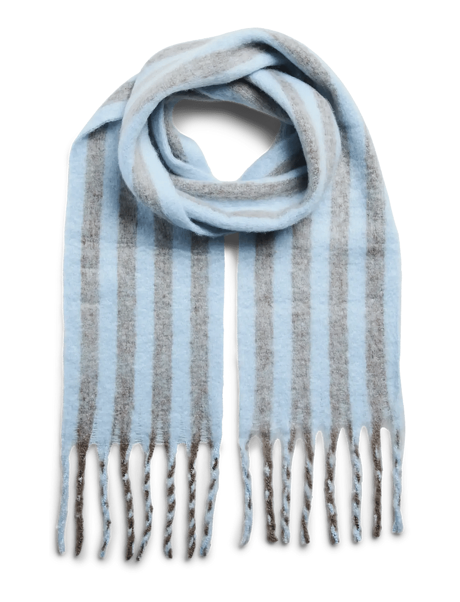 Pieces - PCBEA NARROW LONG SCARF NOOS BC - talvesallid - cashmere blue - 0