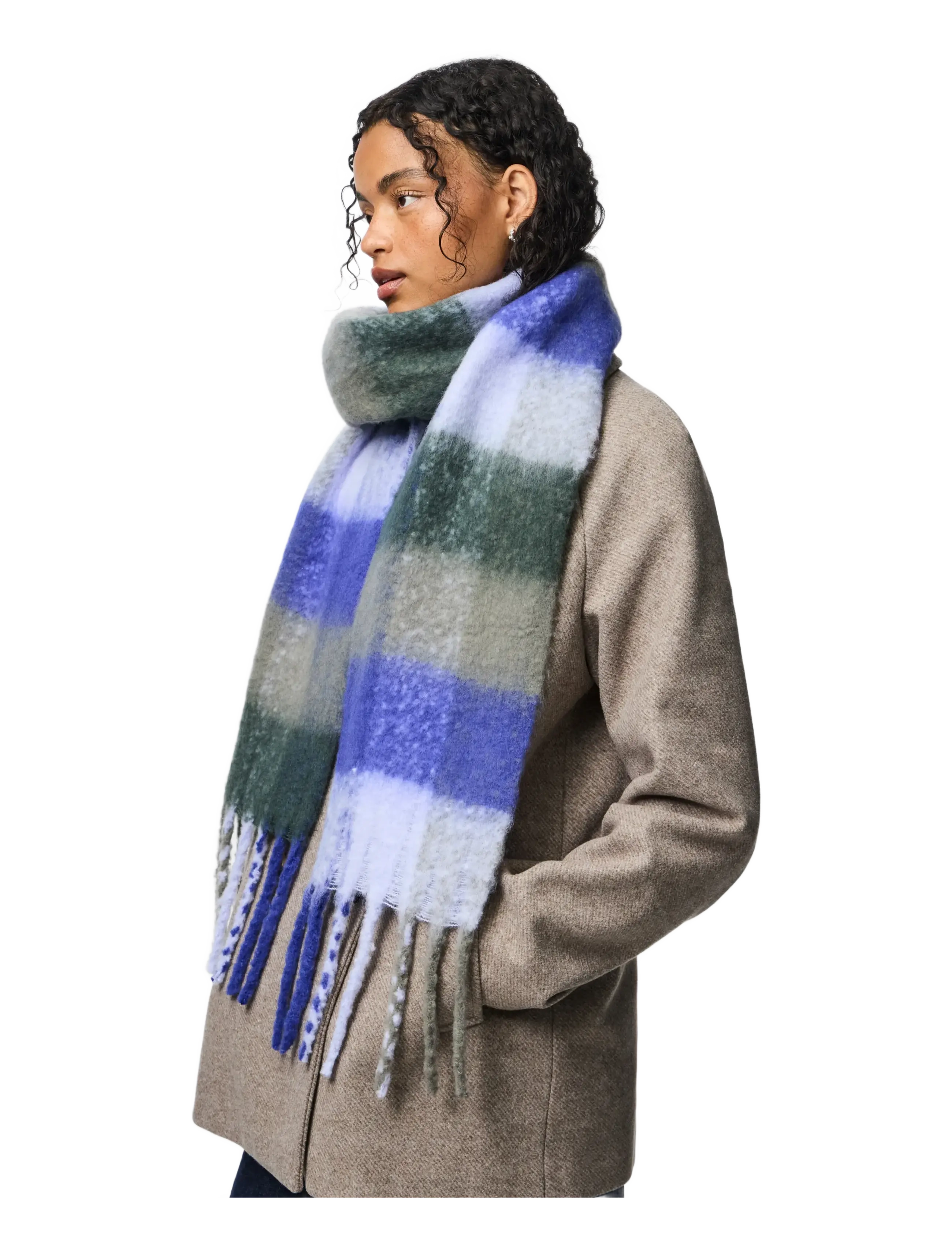 Pieces - PCBEA NARROW LONG SCARF NOOS BC - accessories - darkest spruce - 2
