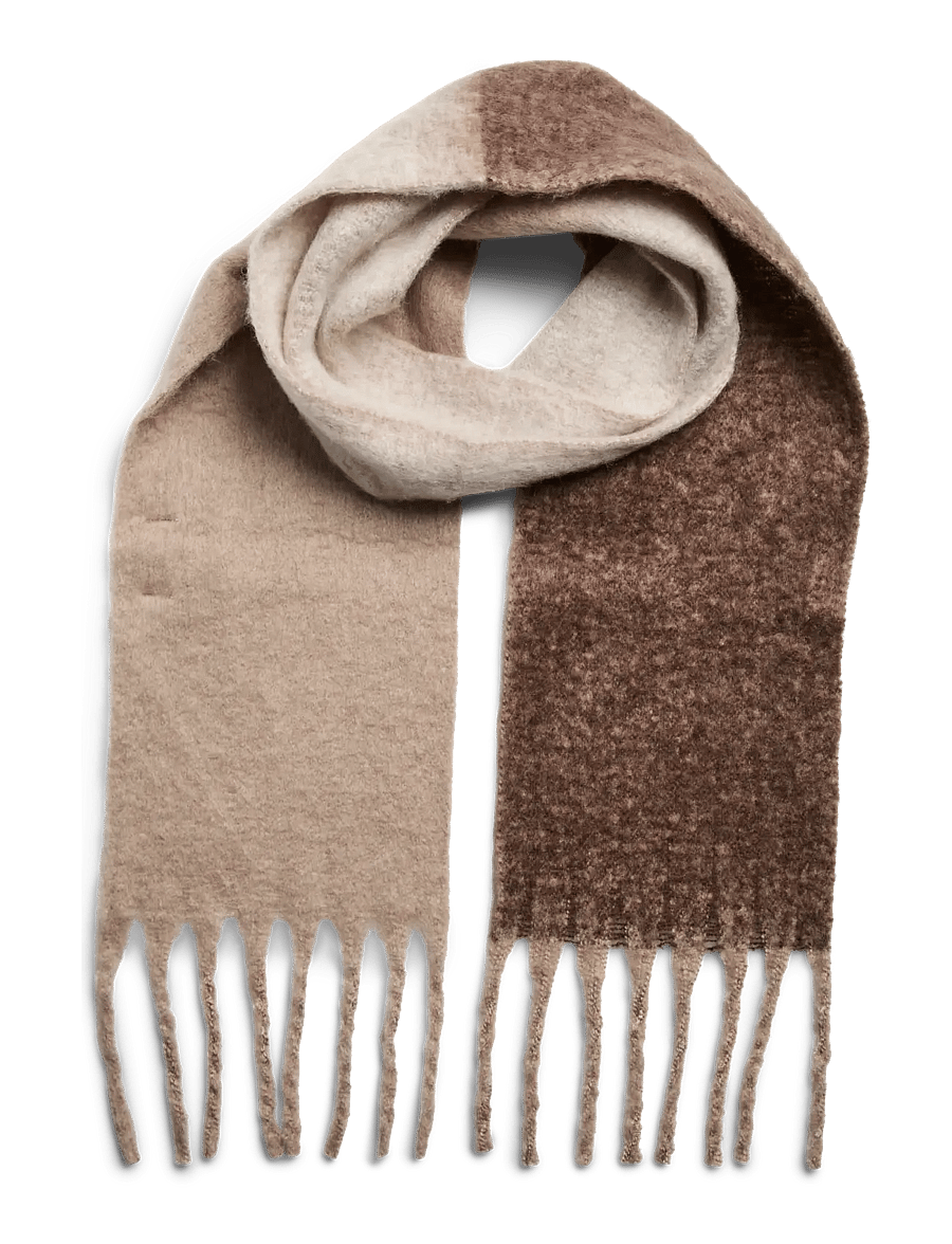 Pieces - PCBEA NARROW LONG SCARF NOOS BC - talvesallid - greige - 0
