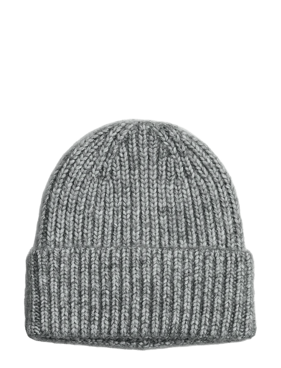 Pieces - PCMILLA HOOD NOOS BC - kootud mütsid - medium grey melange - 1
