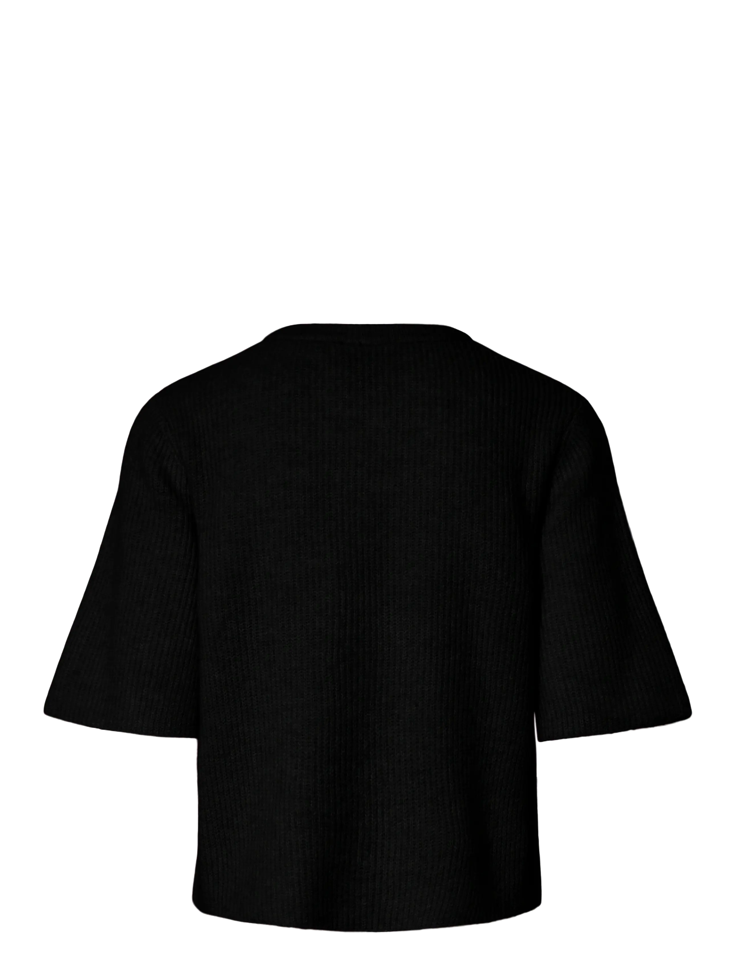 Pieces - PCSILLY SS O-NECK KNIT CARDIGAN NOOS BC - cardigans - black - 2