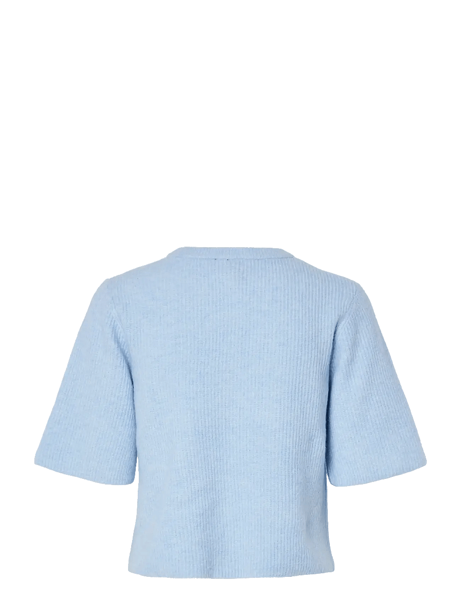 Pieces - PCSILLY SS O-NECK KNIT CARDIGAN NOOS BC - strickjacken - cashmere blue - 2