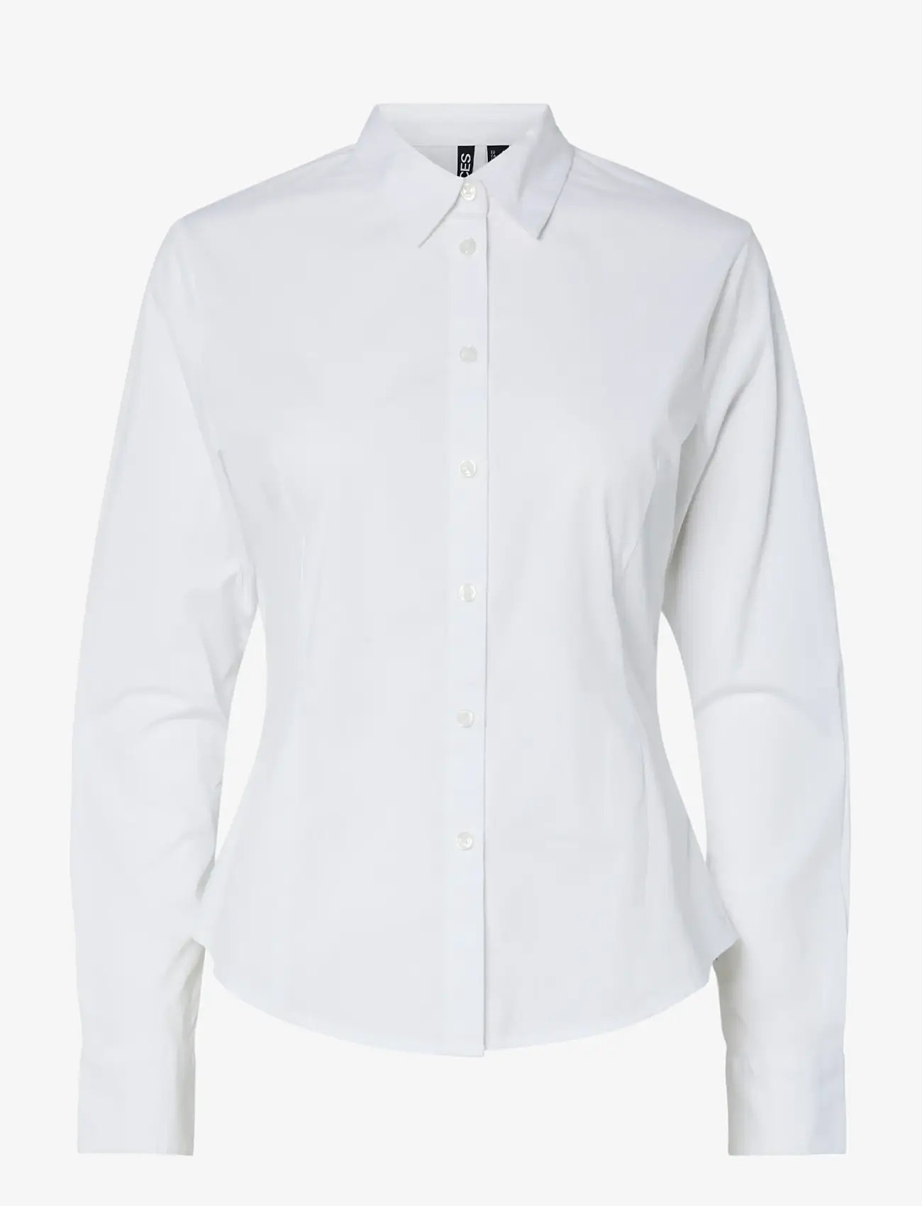 Pieces - PCSUSSI LS SHIRT WVN NOOS - pikkade varrukatega särgid - bright white - 1