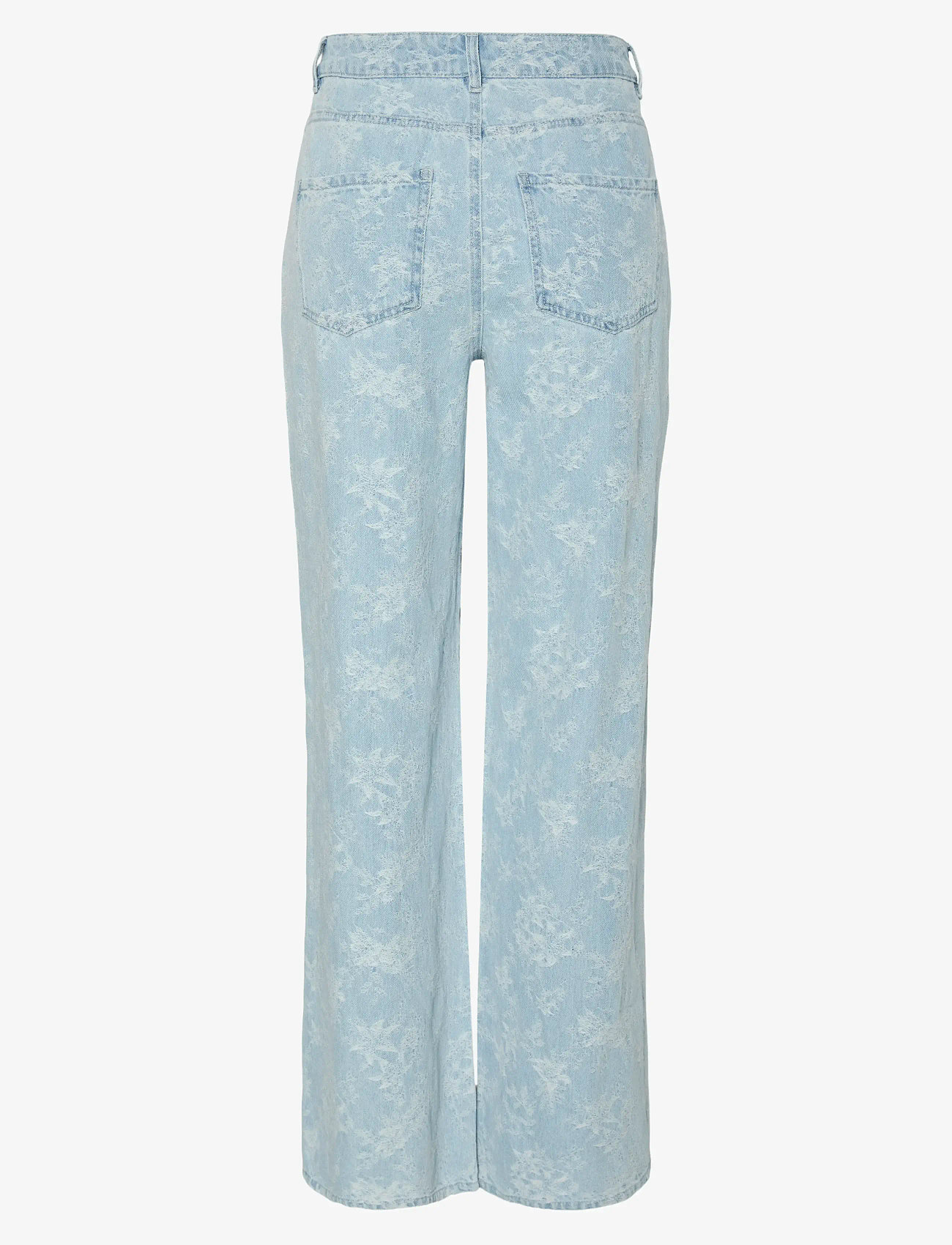 Pieces - PCFELINE MW WIDE DENIM JEANS - laia säärega teksad - light blue denim - 1