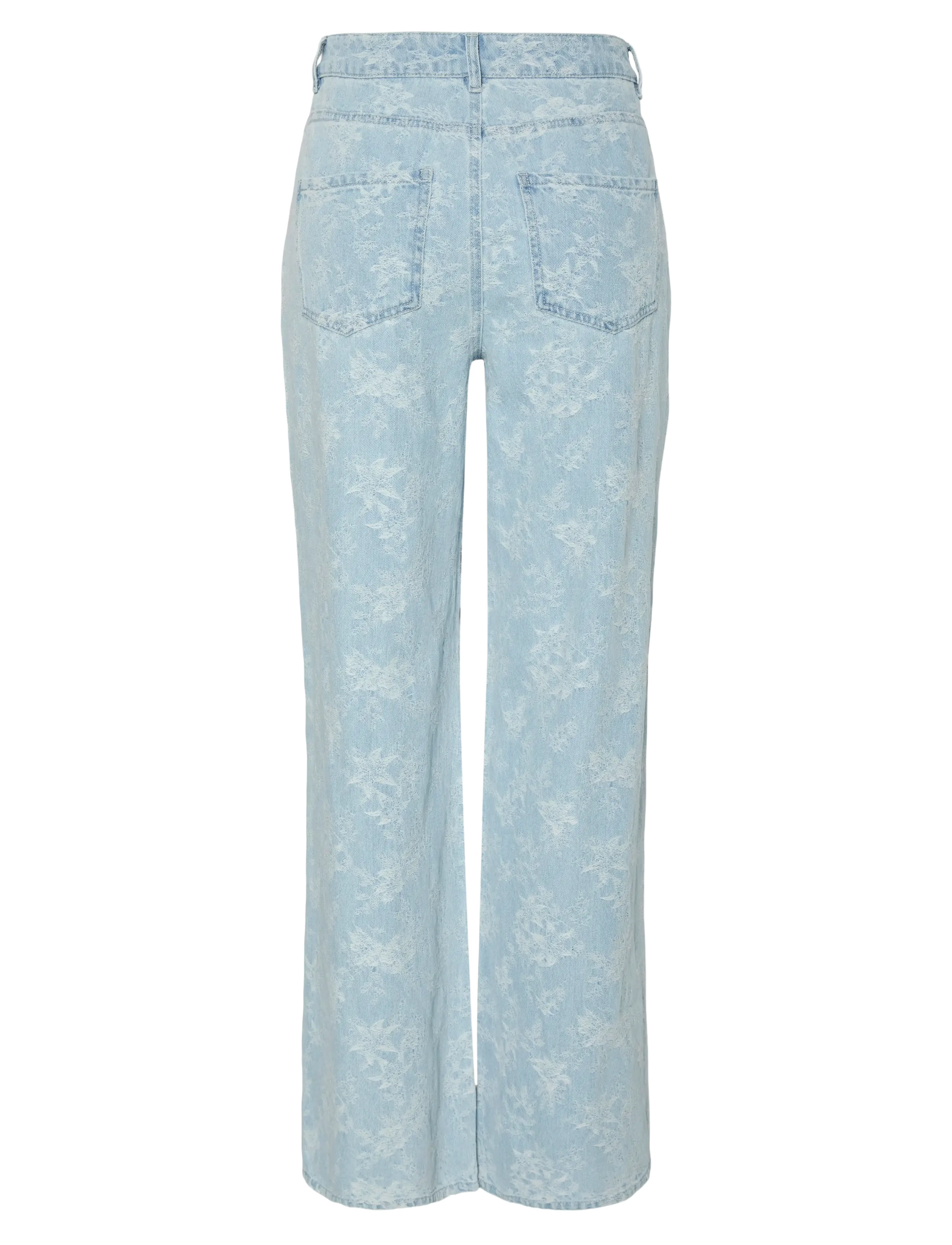 Pieces - PCFELINE MW WIDE DENIM JEANS - laia säärega teksad - light blue denim - 1