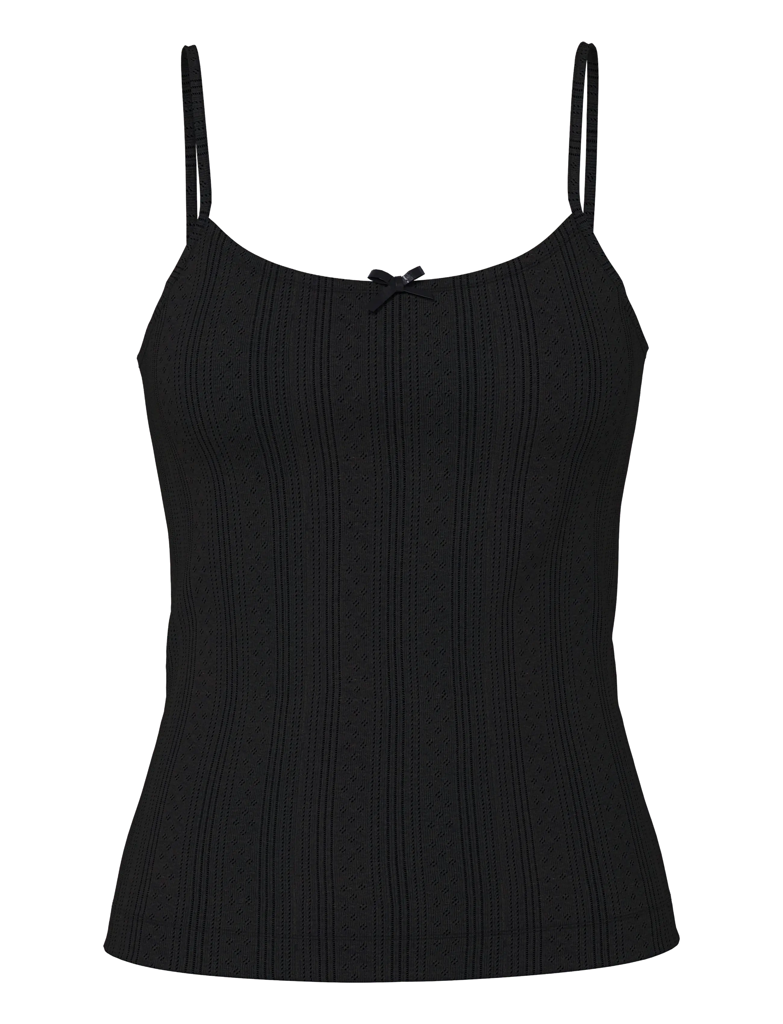 PIECES Pcmarie Singlet Poin Oberteil Jrs Noos Bc Schwarz - L - Damen