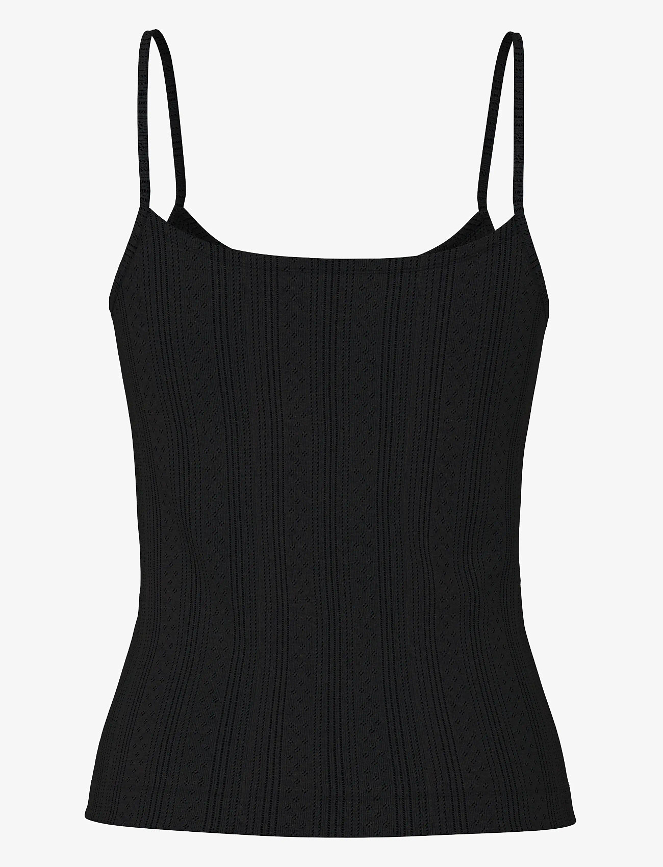 Pieces - PCMARIE SINGLET POIN TOP JRS NOOS BC - tanktops - black - 2