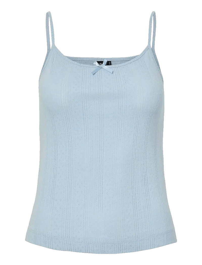Pieces - PCMARIE SINGLET POIN TOP JRS NOOS BC - topid ja varrukateta alussärgid - cashmere blue - 1