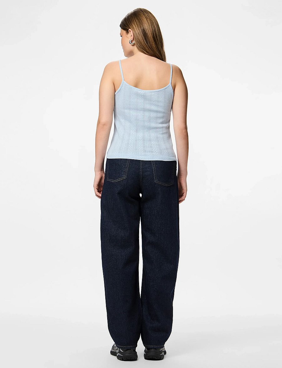 Pieces - PCMARIE SINGLET POIN TOP JRS NOOS BC - Ärmellose tops - cashmere blue - 3