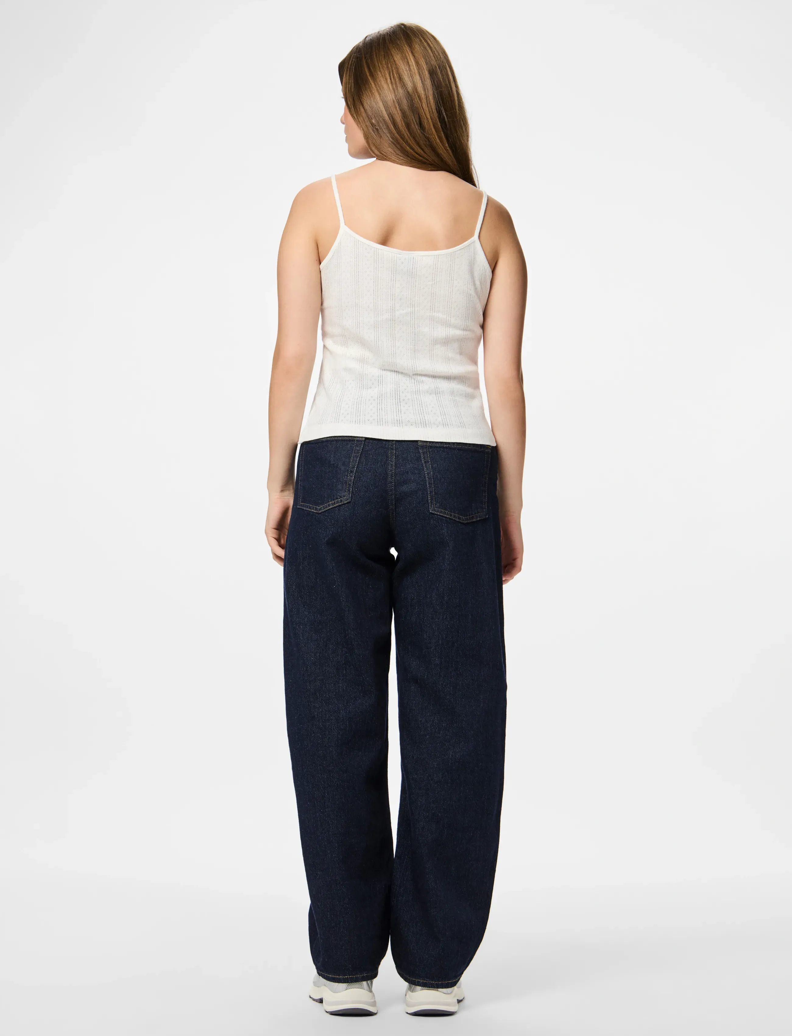 Pieces - PCMARIE SINGLET POIN TOP JRS NOOS BC - Ärmellose tops - cloud dancer - 3