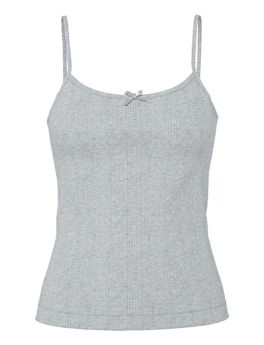 Pieces - PCMARIE SINGLET POIN TOP JRS NOOS BC - Ärmellose tops - light grey melange - 1