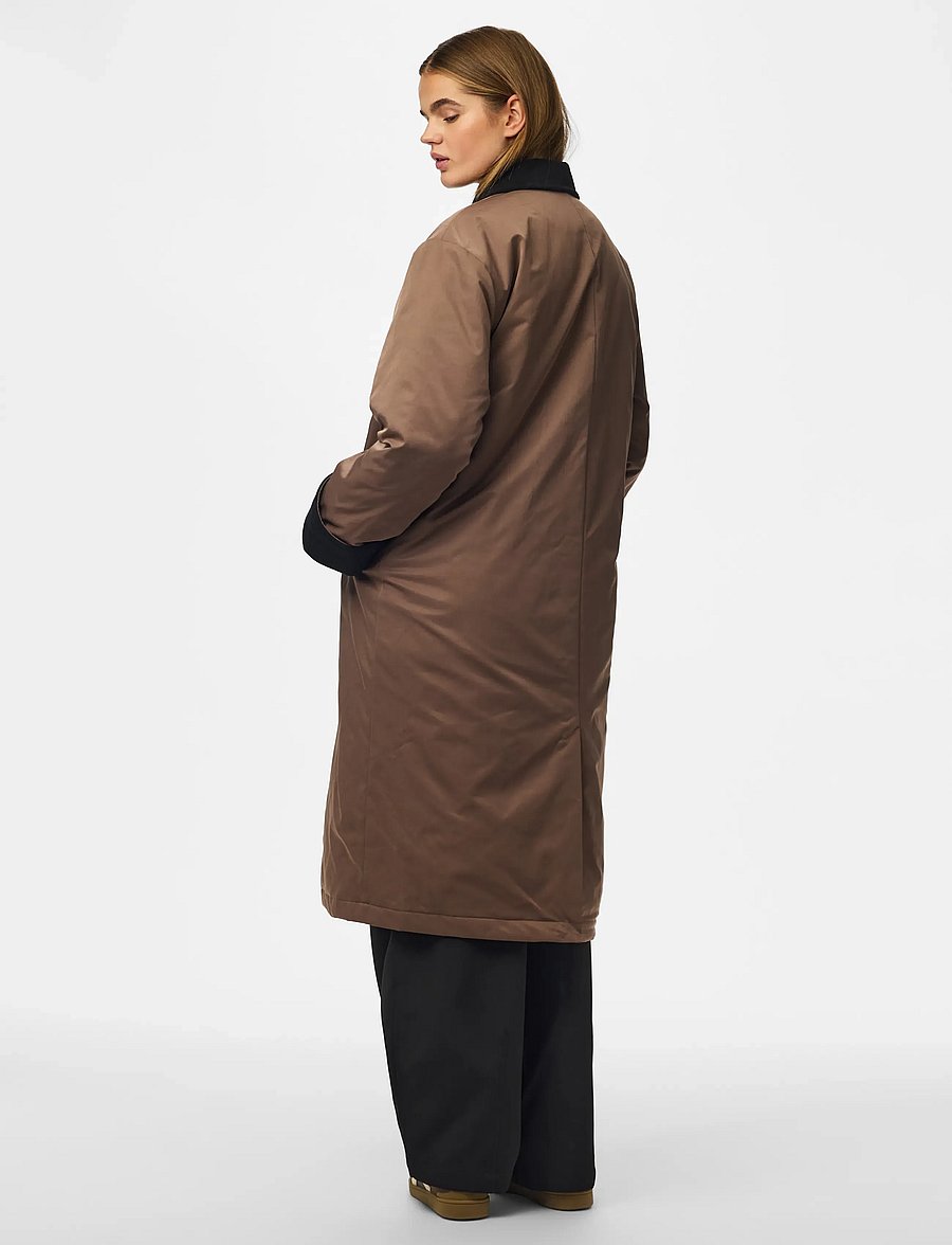 Pieces - PCJORMA LONG CORDUROY JACKET NOOS BC - tunna jackor - coffee quartz - 3