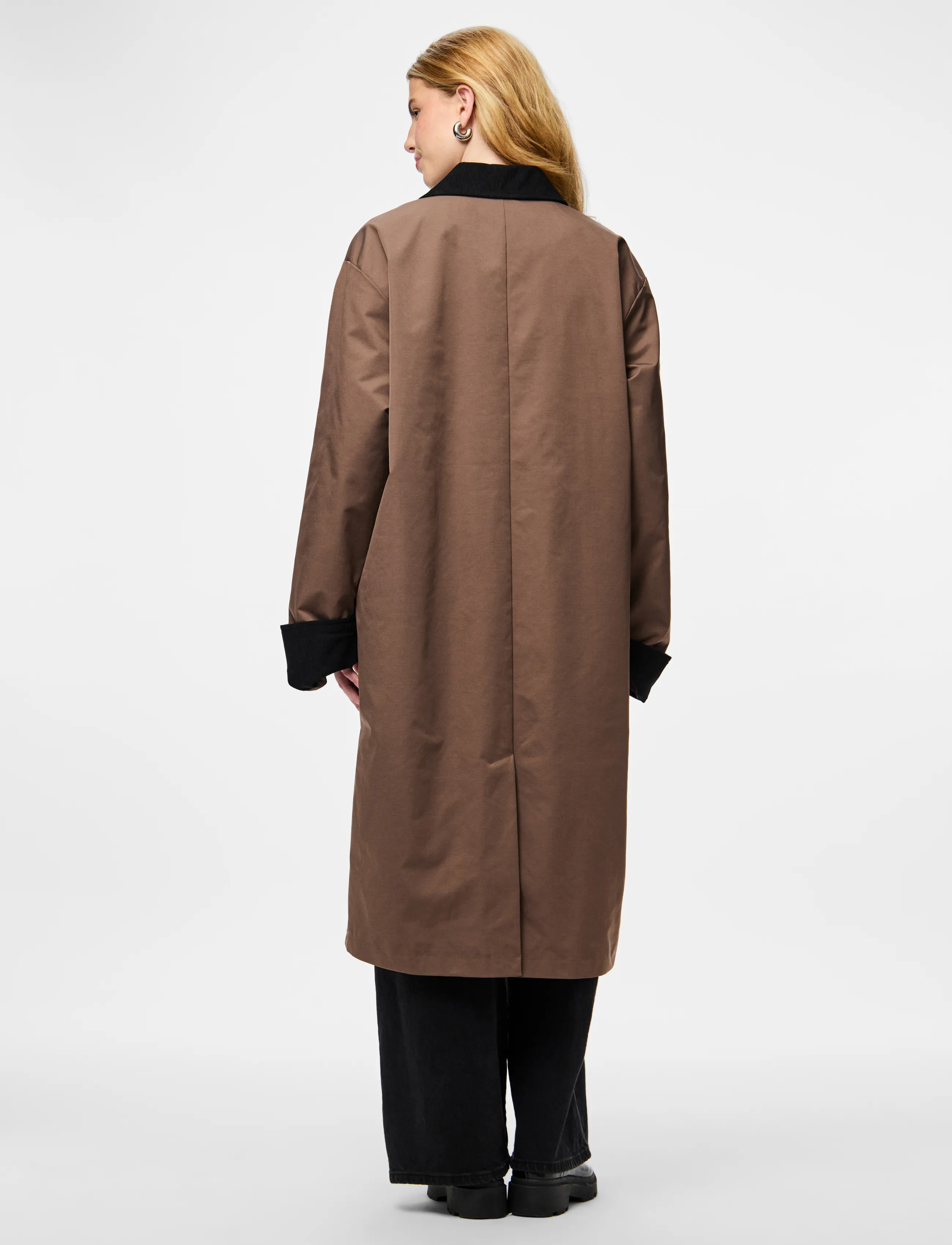 Pieces - PCJORMA LONG CORDUROY JACKET NOOS BC - spring jackets - coffee quartz - 3