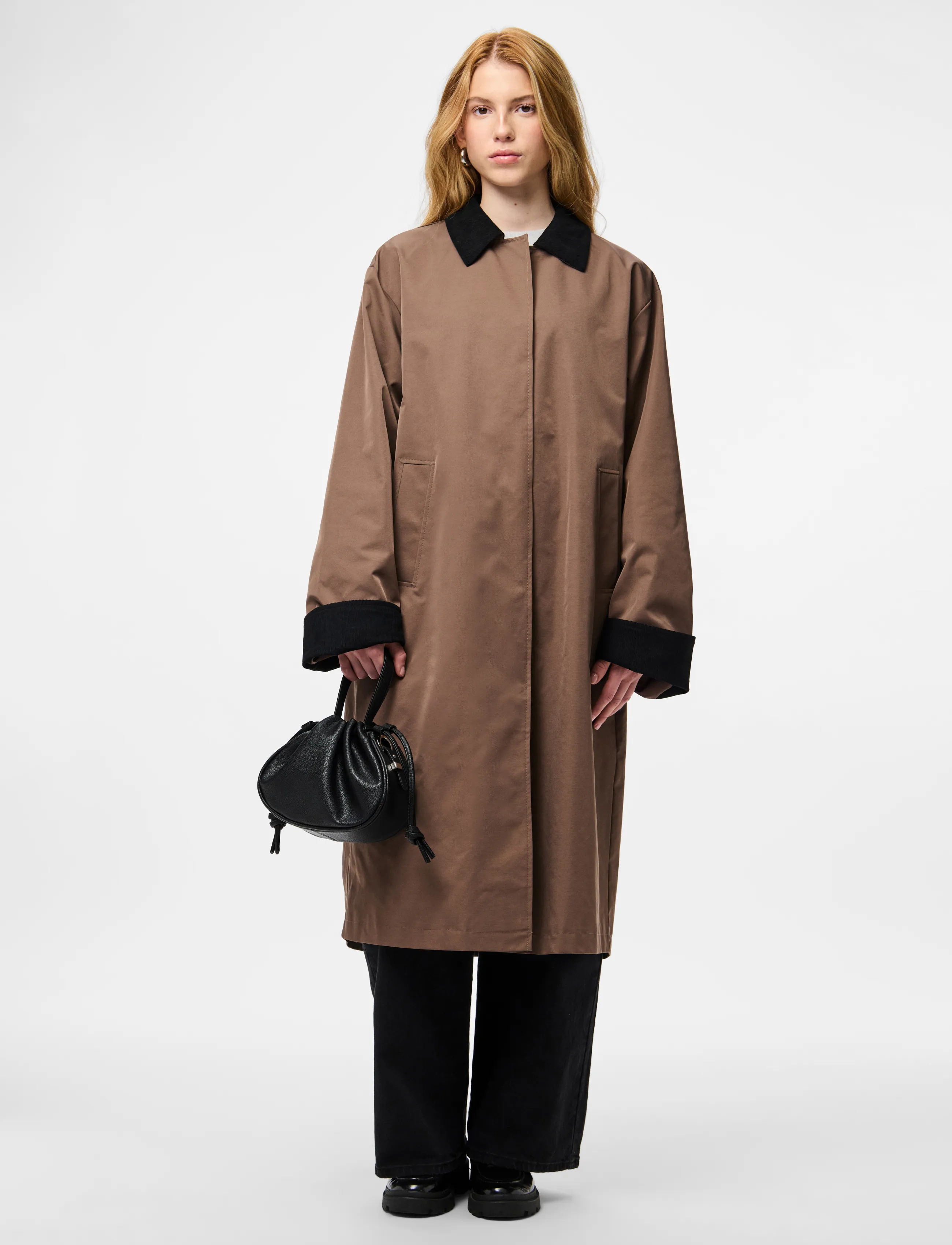 Pieces - PCJORMA LONG CORDUROY JACKET NOOS BC - spring jackets - coffee quartz - 4