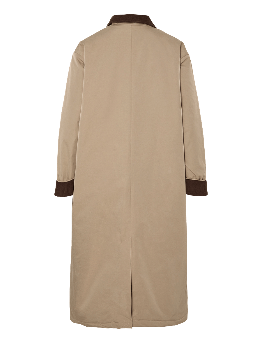 Pieces - PCJORMA LONG CORDUROY JACKET NOOS BC - greige - 2