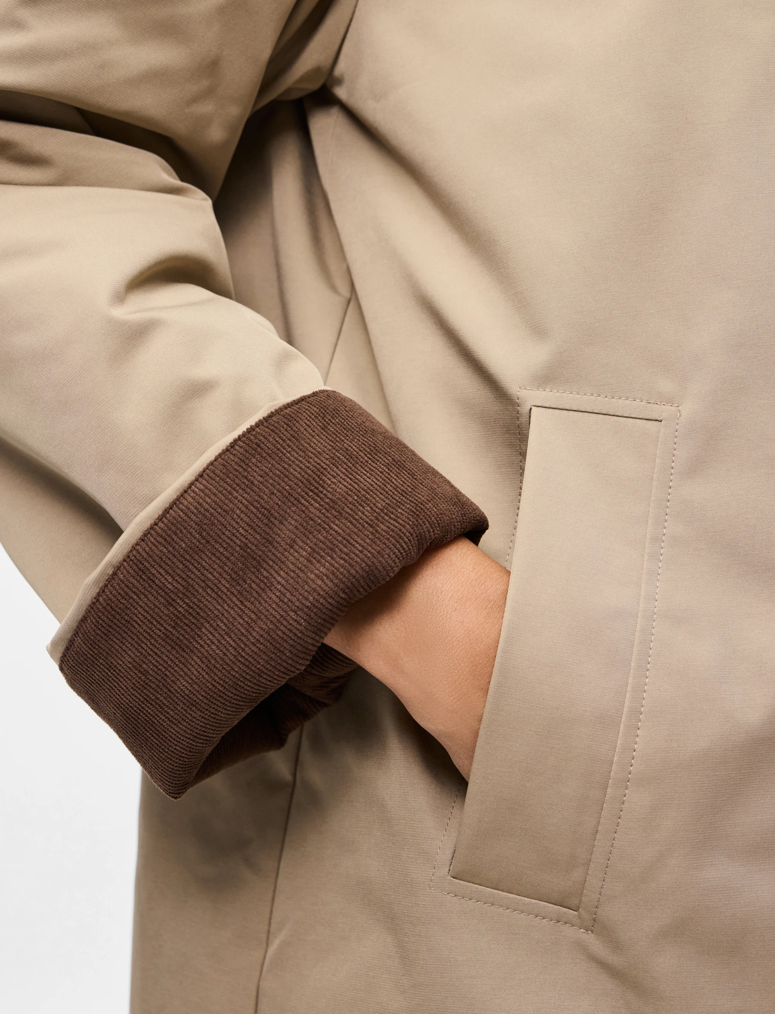 Pieces - PCJORMA LONG CORDUROY JACKET NOOS BC - greige - 5