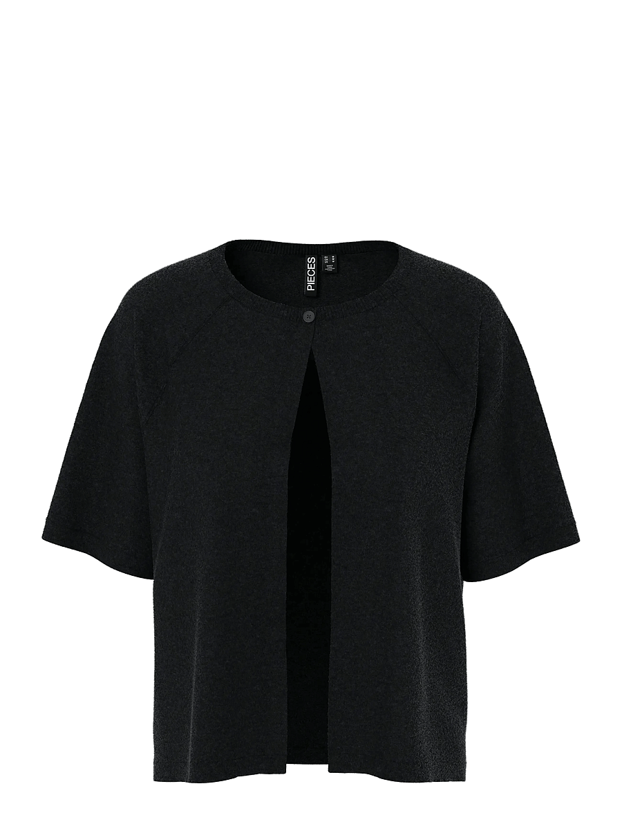 Pieces - PCBREE SS O-NECK KNIT CARDIGAN NOOS BC - arkityyli - black - 1