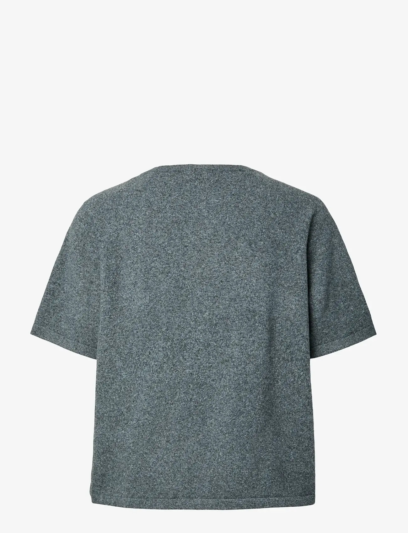 Pieces - PCBREE SS O-NECK KNIT CARDIGAN NOOS BC - cardigans - dark grey melange - 2