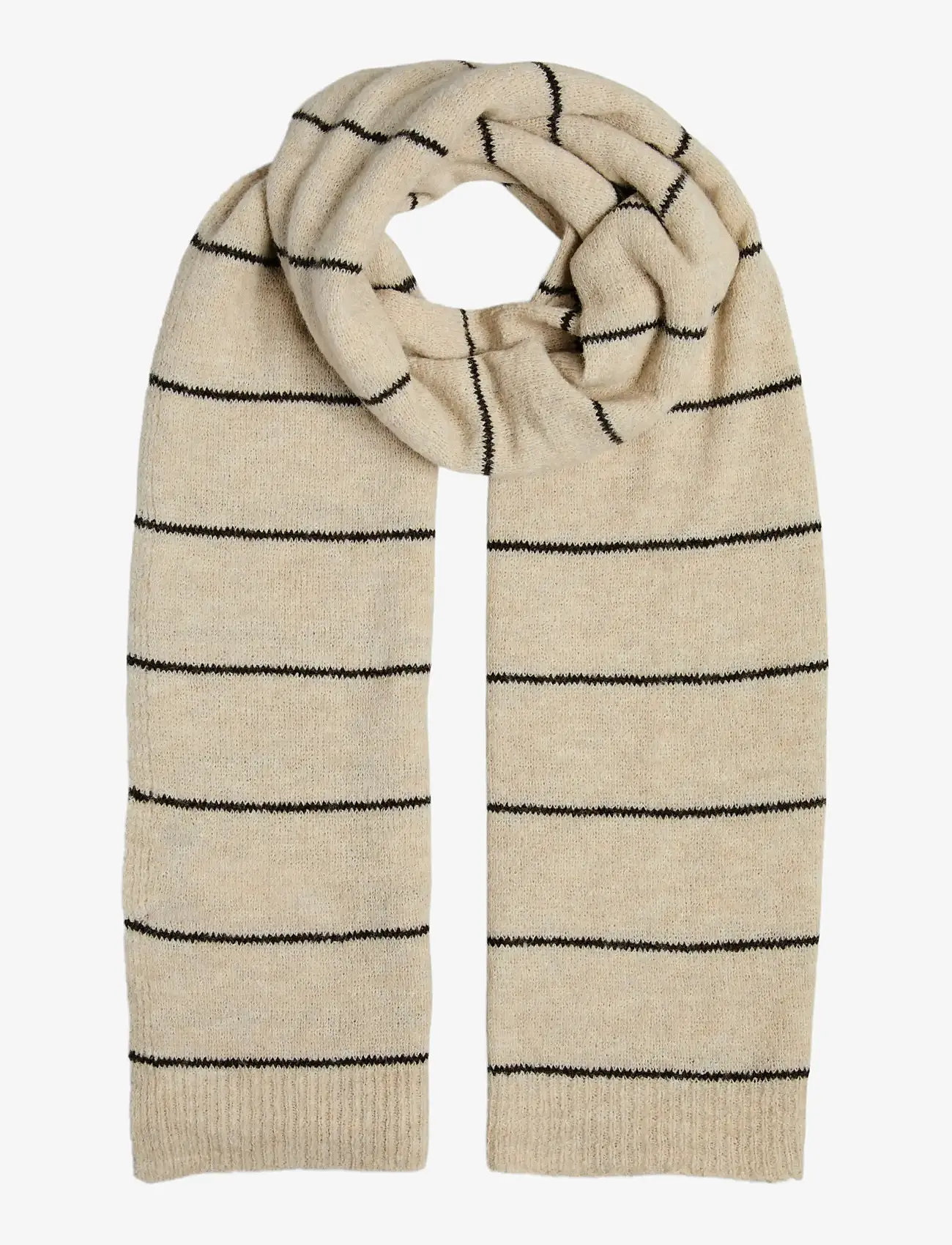 Pieces - PCNORMA LONG STRIPE SCARF BC - accessoires - silver lining - 0