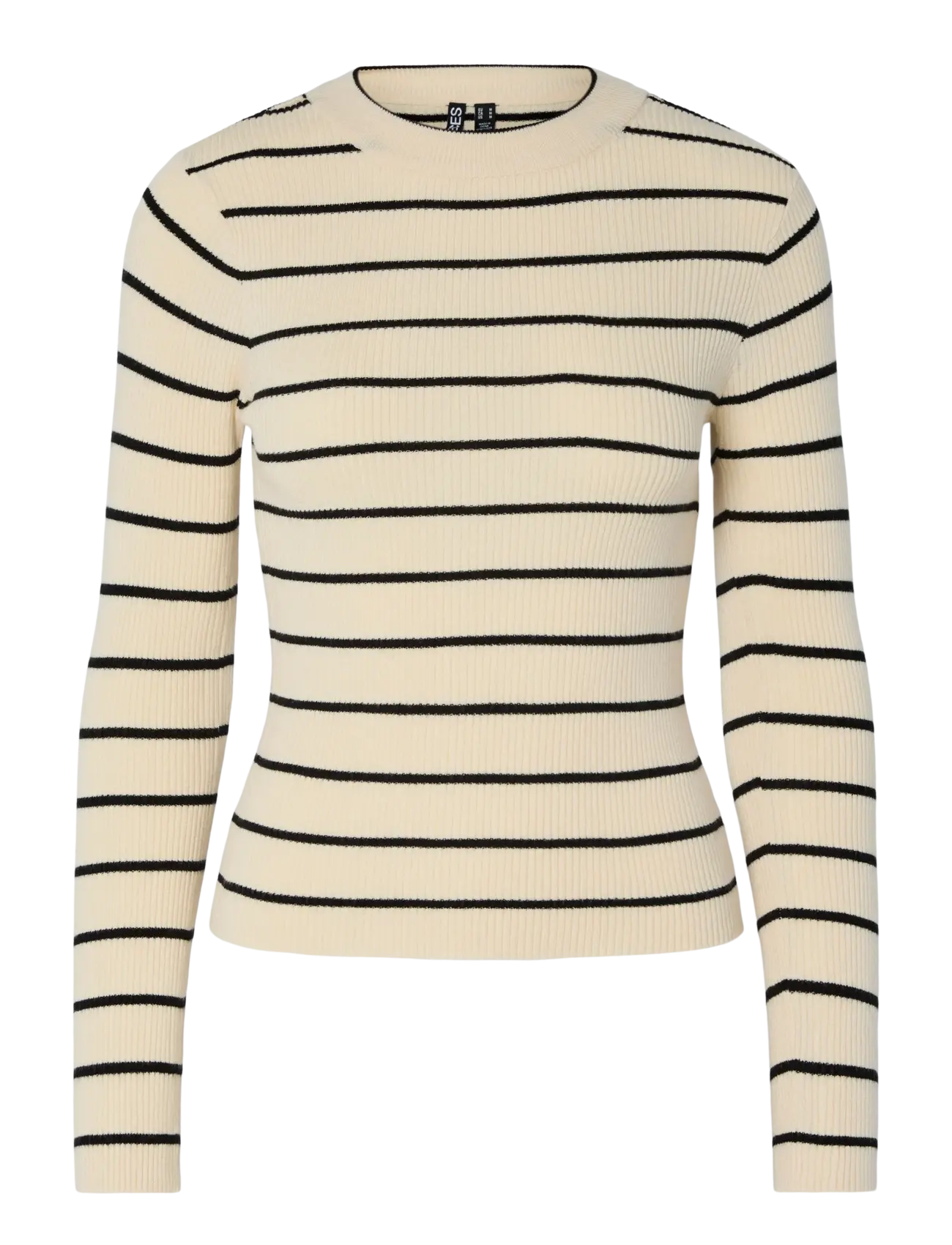 PIECES Pcmira New Ls O-Neck Knit Noos Bc Cream - M - Damen