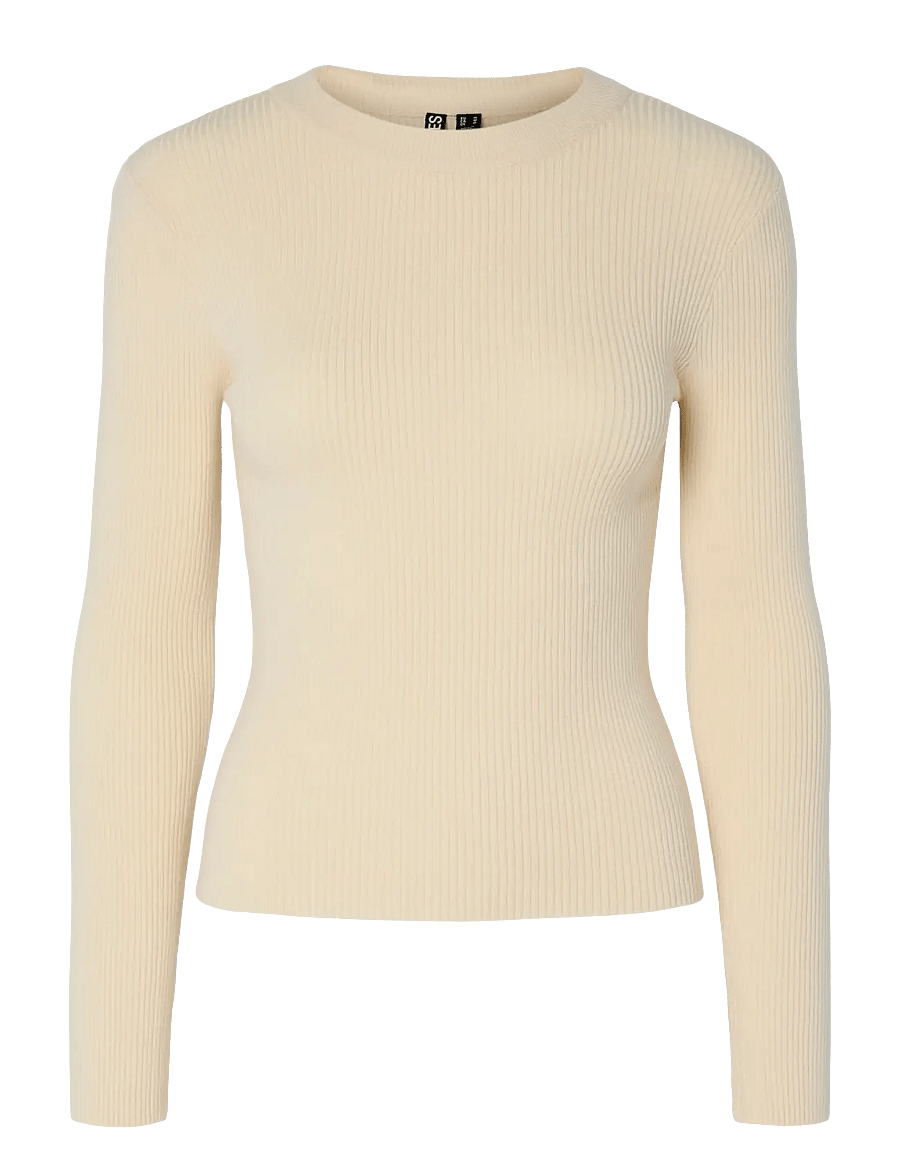 Pieces - PCMIRA NEW LS O-NECK KNIT NOOS BC - kampsunid - birch - 1
