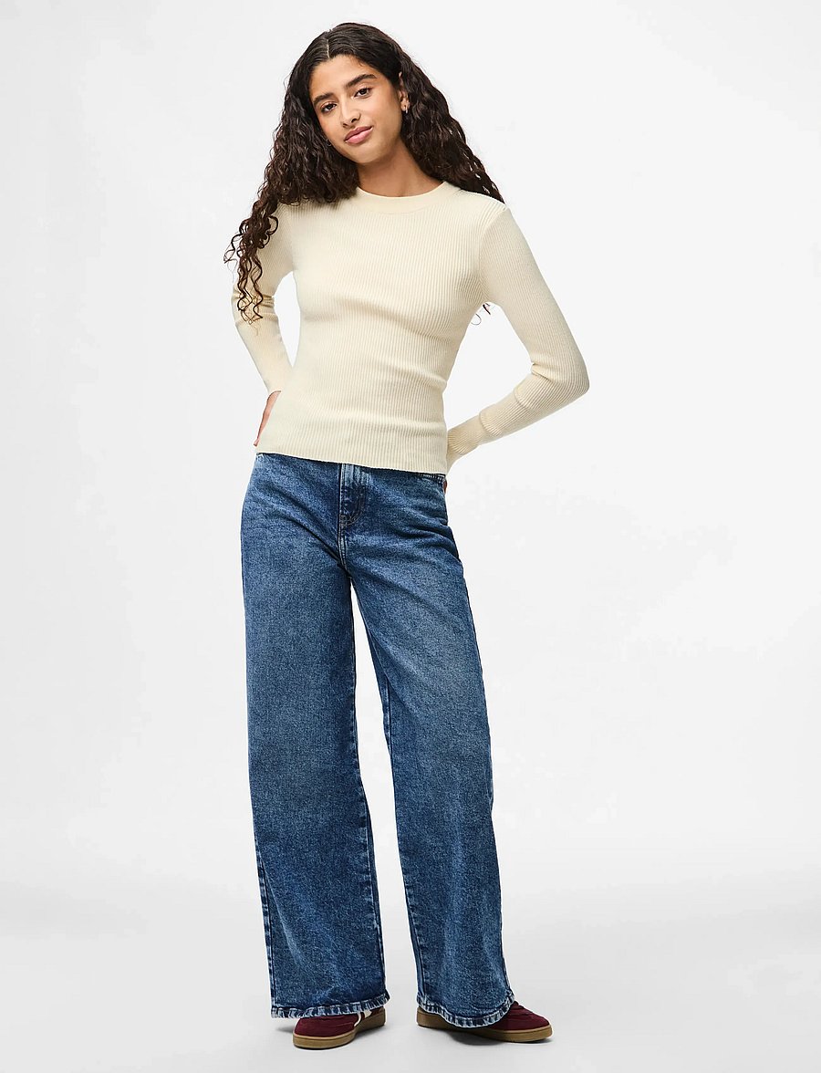 Pieces - PCMIRA NEW LS O-NECK KNIT NOOS BC - kampsunid - birch - 4