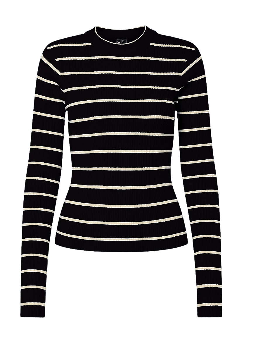 Pieces - PCMIRA NEW LS O-NECK KNIT NOOS BC - pullover - black - 0