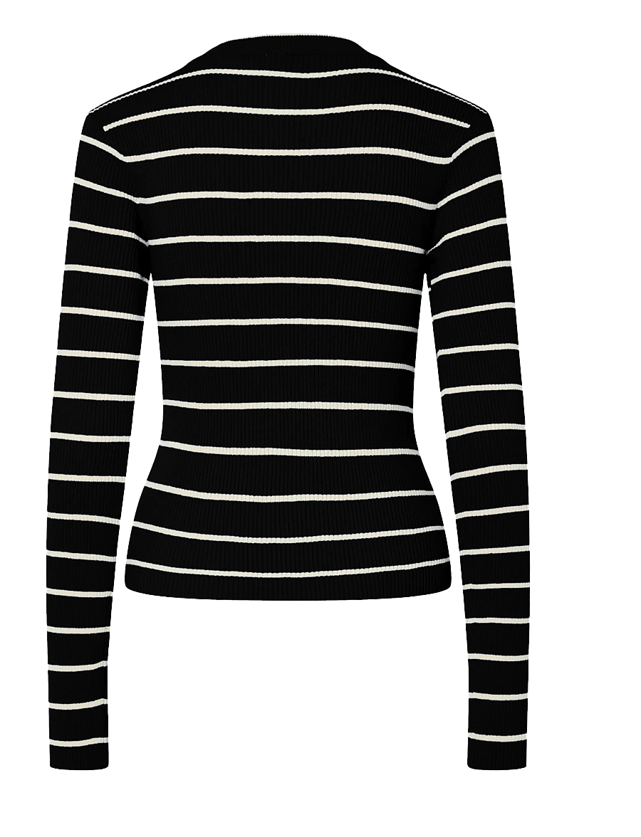 Pieces - PCMIRA NEW LS O-NECK KNIT NOOS BC - pullover - black - 1