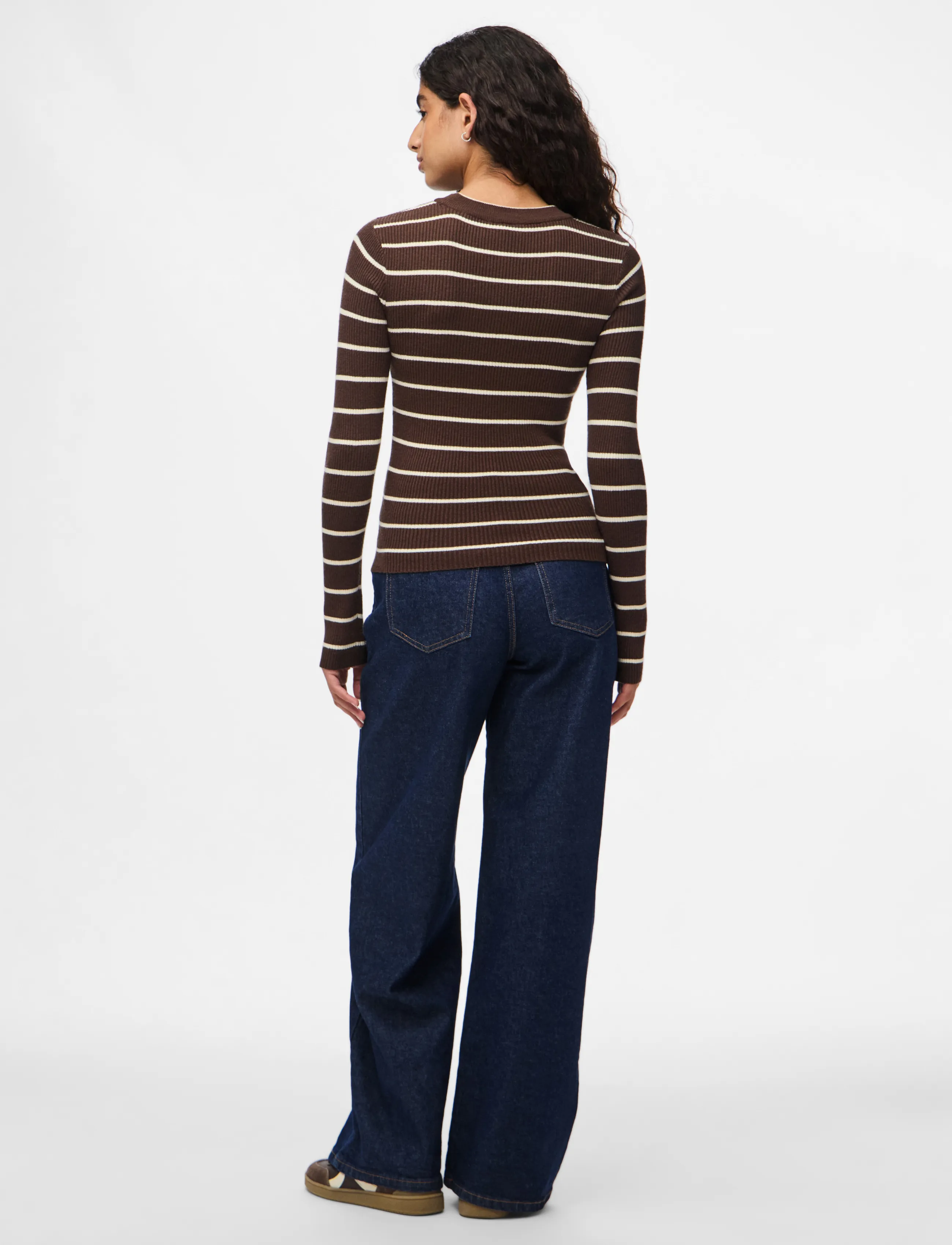 Pieces - PCMIRA NEW LS O-NECK KNIT NOOS BC - jumpers - hot fudge - 3