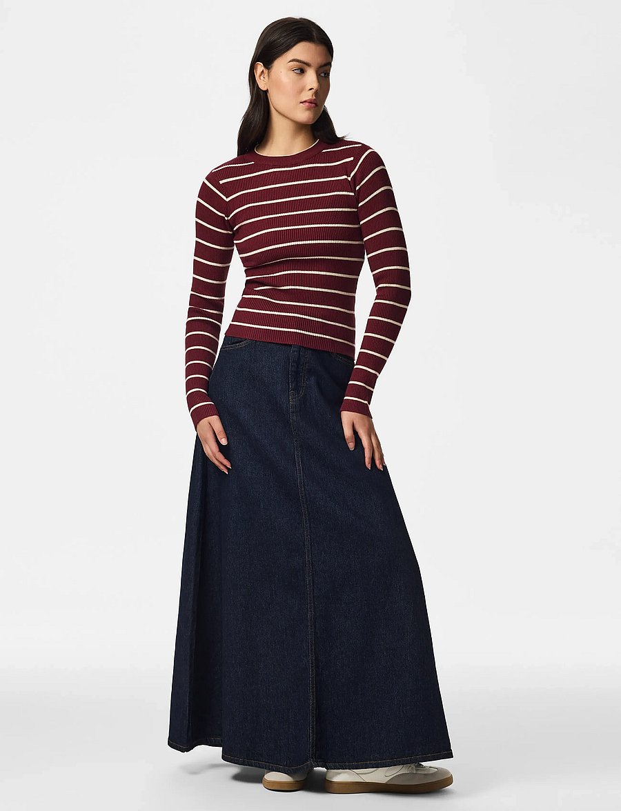 Pieces - PCMIRA NEW LS O-NECK KNIT NOOS BC - pullover - tawny port - 4