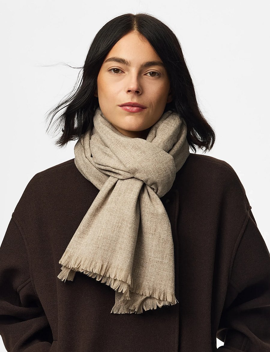 Pieces - PCDIANA LONG SCARF NOOS BC - winterschals - greige - 0