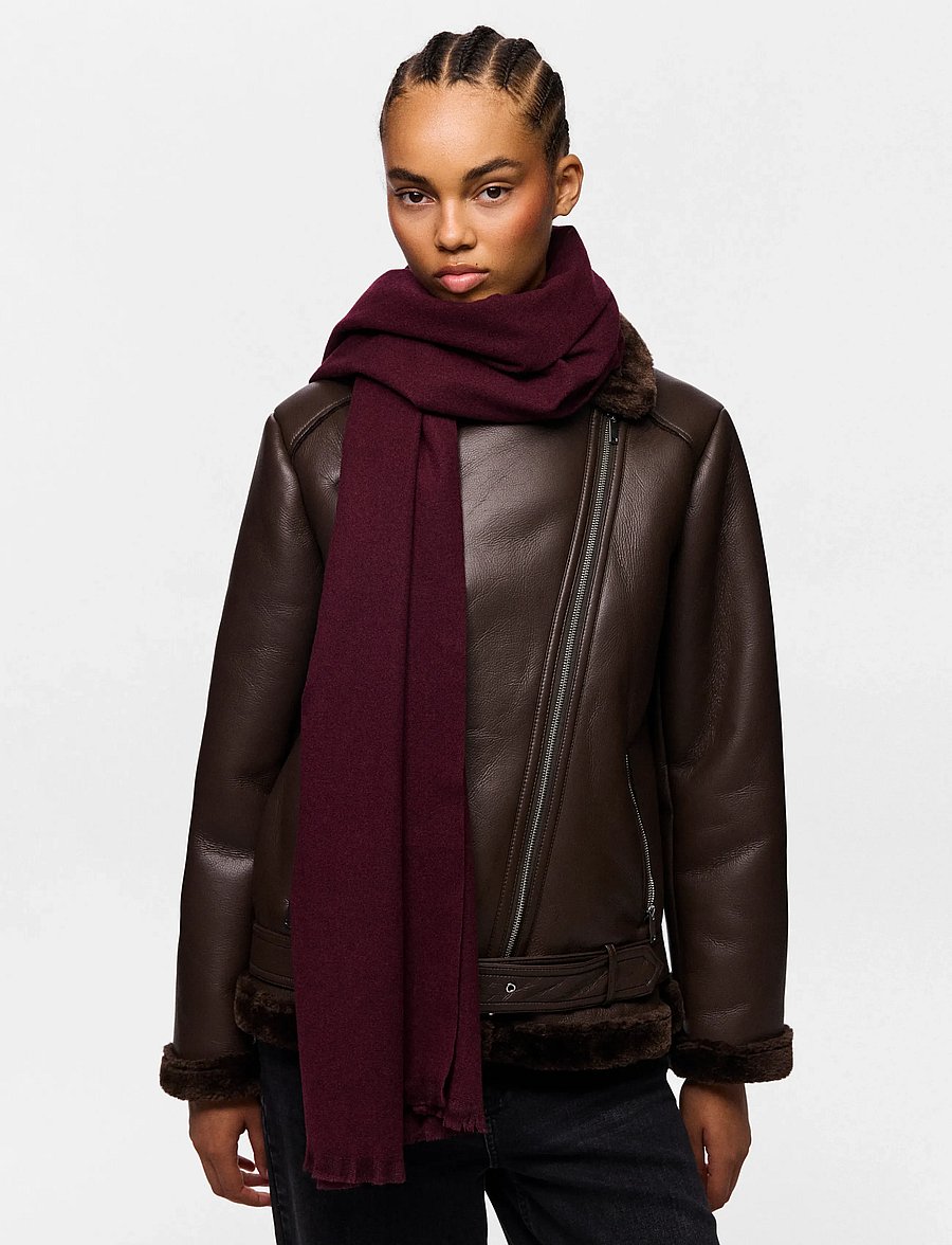 Pieces - PCDIANA LONG SCARF NOOS BC - winterschals - winetasting - 0