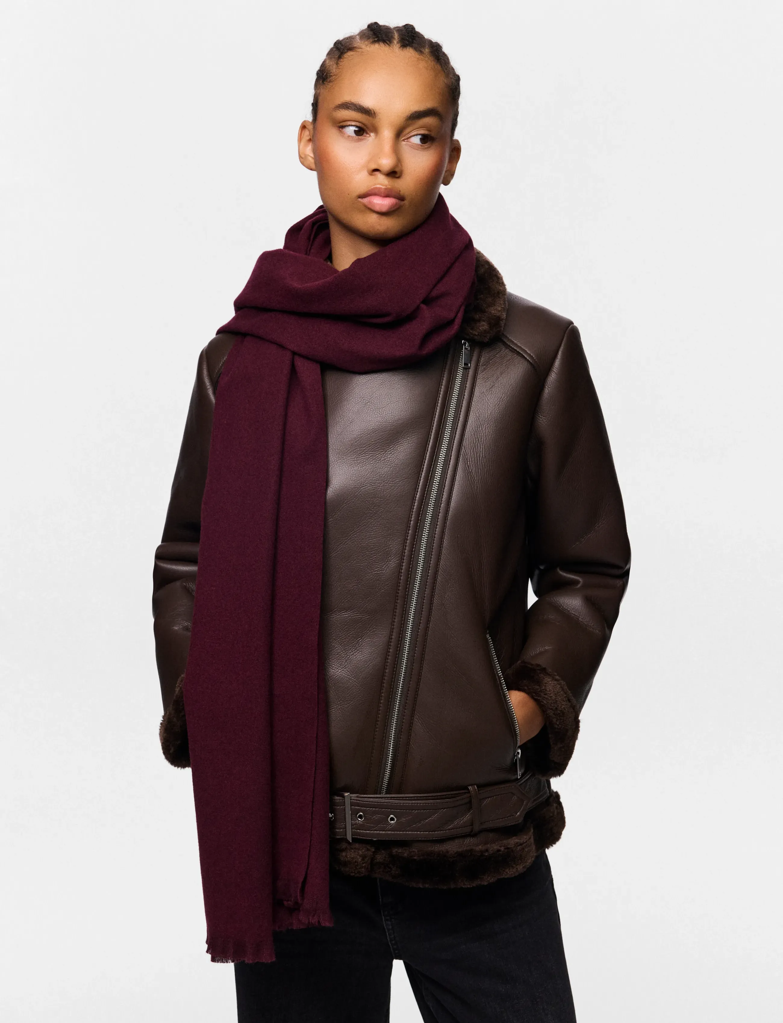 Pieces - PCDIANA LONG SCARF NOOS BC - winterschals - winetasting - 3