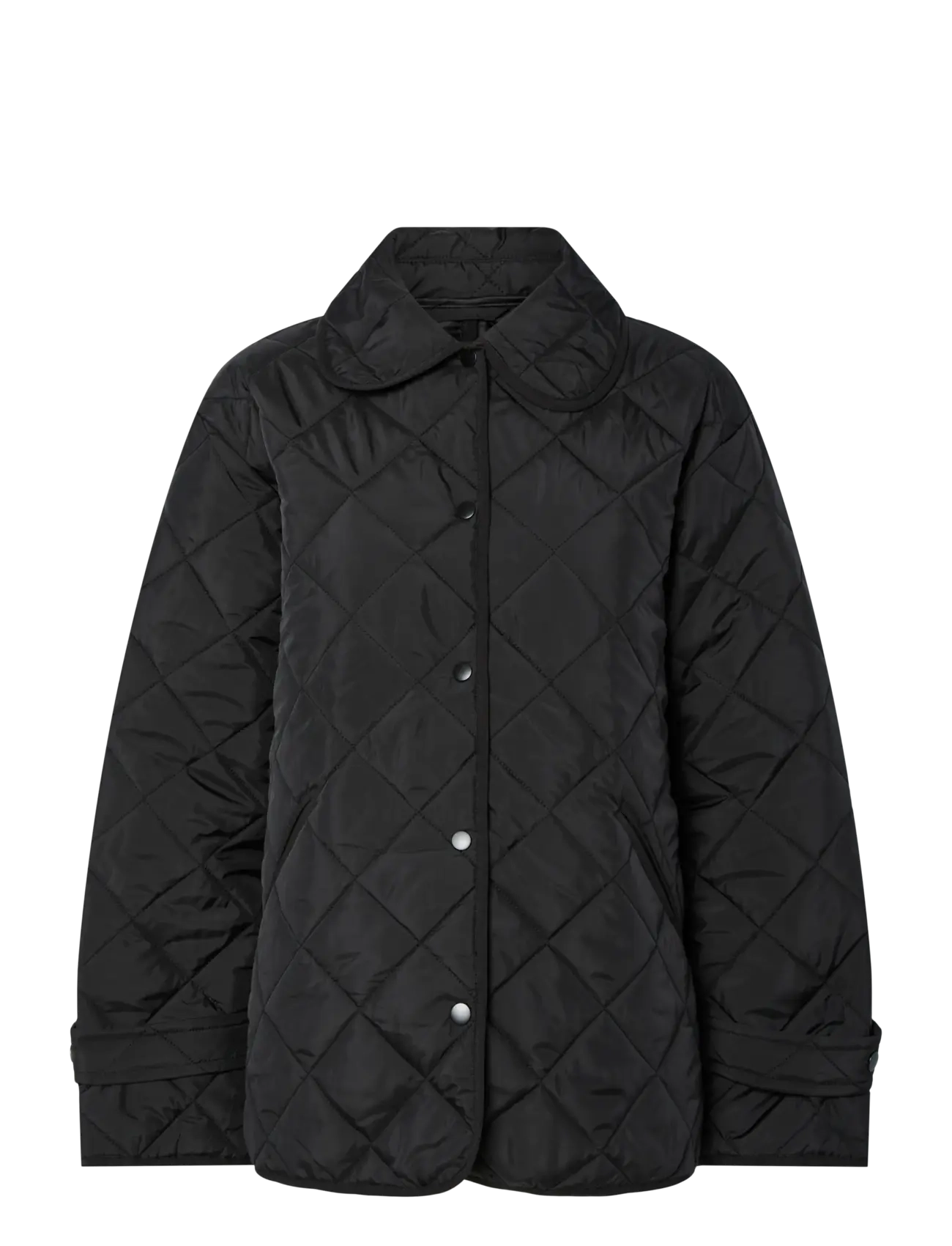 PCEMILY SHORT QUILTED JACKET NOOS BC - BLACK