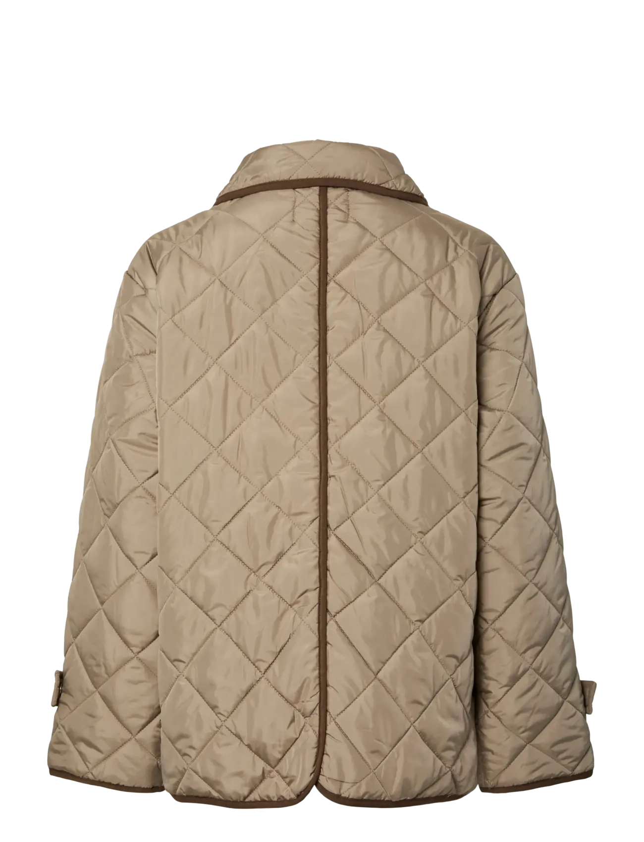 Pieces - PCEMILY SHORT QUILTED JACKET NOOS BC - kevättakit - greige - 2