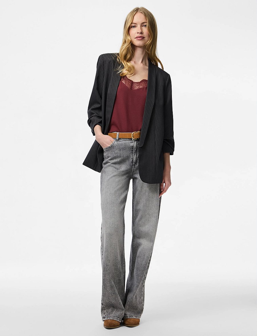 Pieces - PCBOSELLA 3/4 PINSTRIPE BLAZER NOOS BC - Üherealised pintsakud - magnet - 4