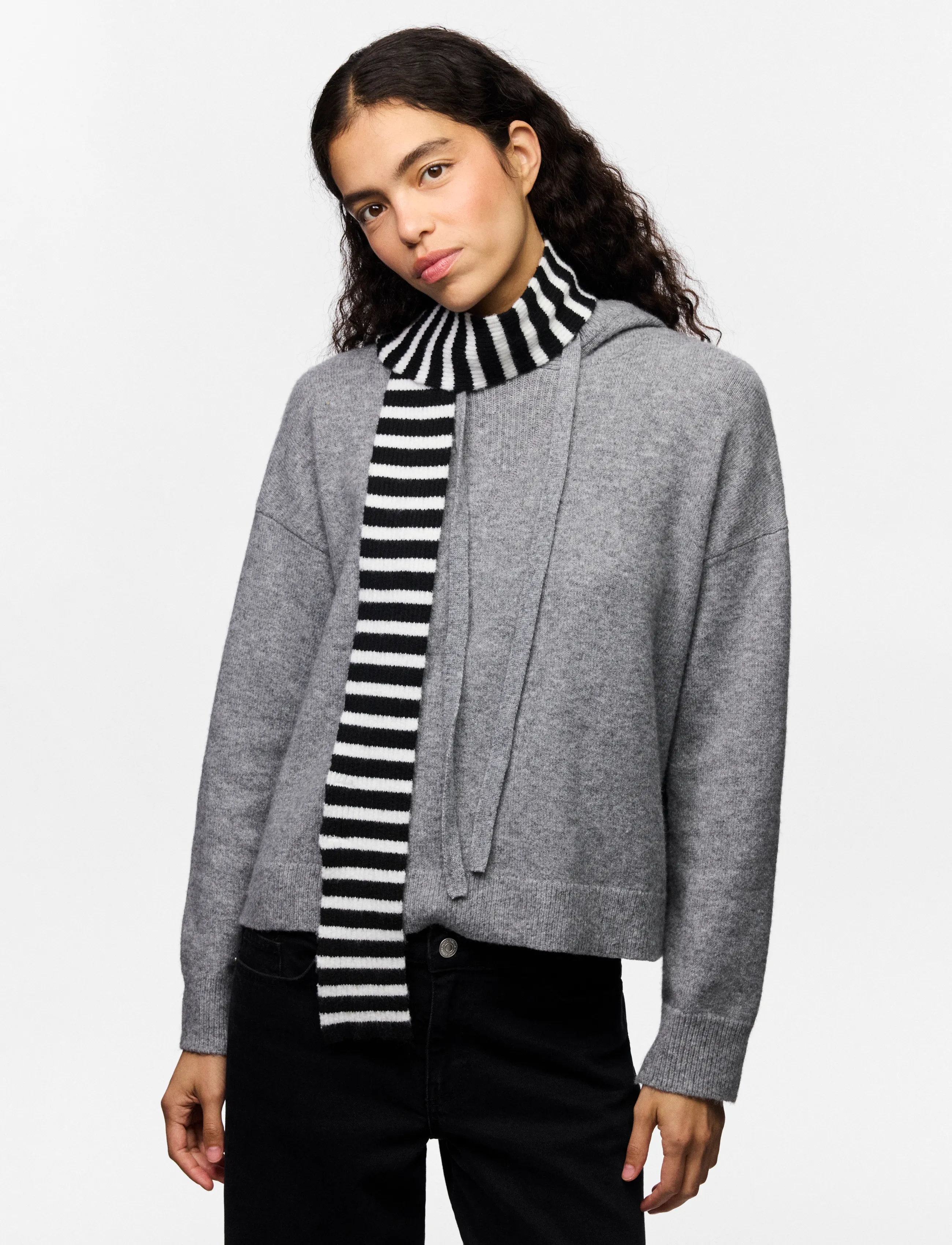 Pieces - PCJAYA LONG NARROW SCARF BC - black - 3