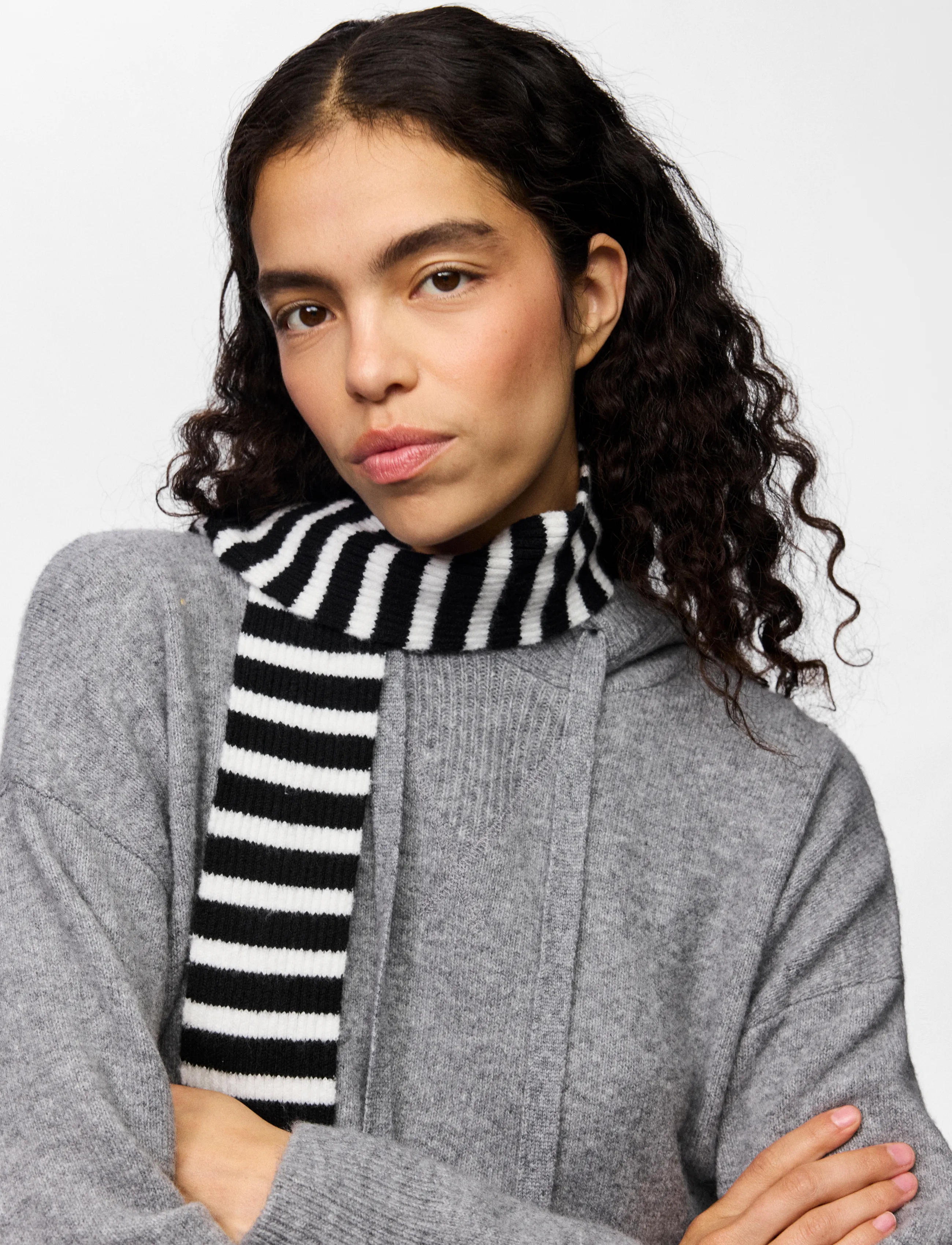 Pieces - PCJAYA LONG NARROW SCARF BC - black - 4