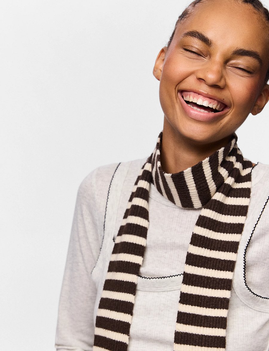 Pieces - PCJAYA LONG NARROW SCARF BC - winterschals - hot fudge - 2