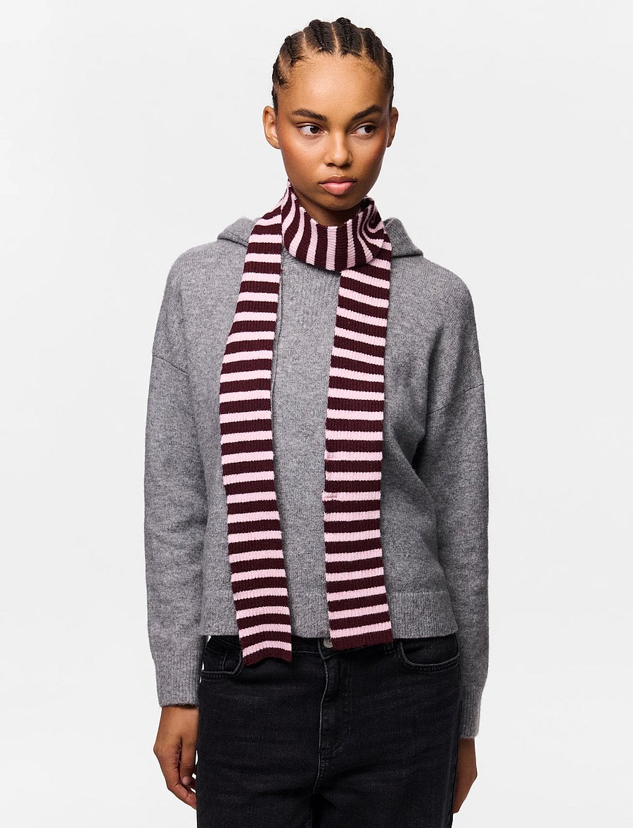Pieces - PCJAYA LONG NARROW SCARF BC - halsdukar - tawny port - 4