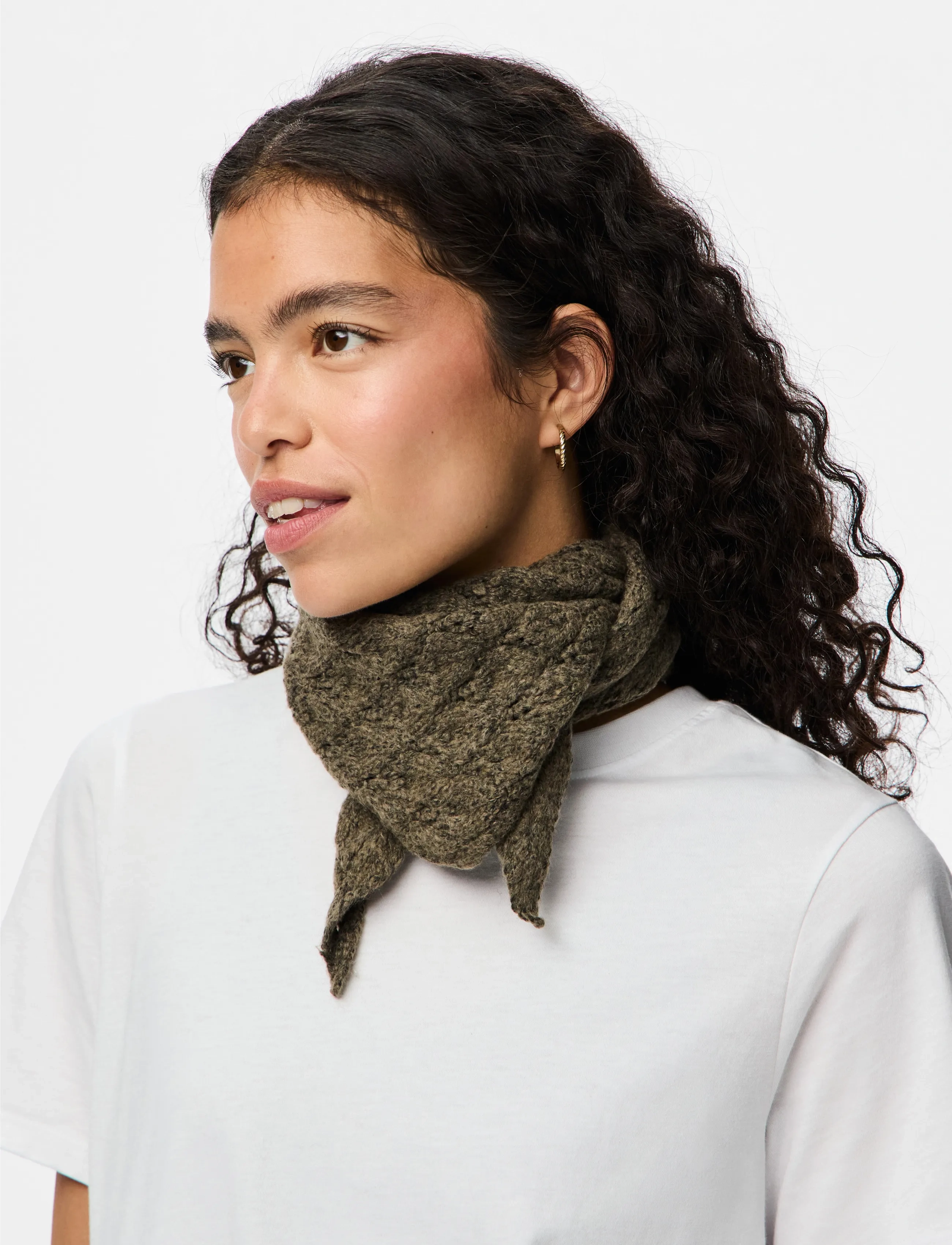 Pieces - PCJOELLE TRIANGLE SCARF BC - winter scarves - morel - 2