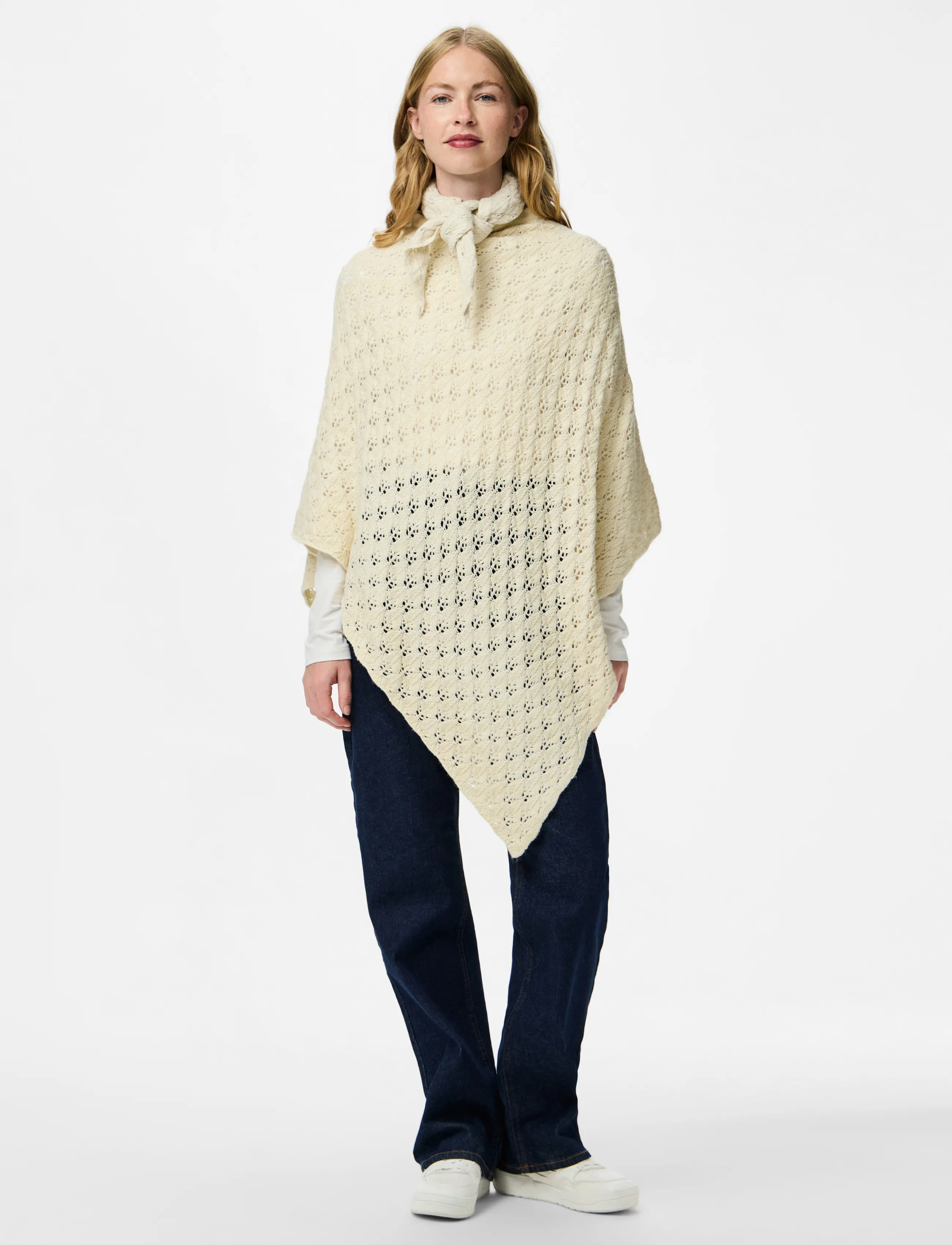 Pieces - PCJOELLE TRIANGLE SCARF BC - winterschals - whitecap gray - 0