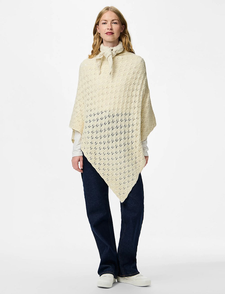 Pieces - PCJOELLE TRIANGLE SCARF BC - winterschals - whitecap gray - 0