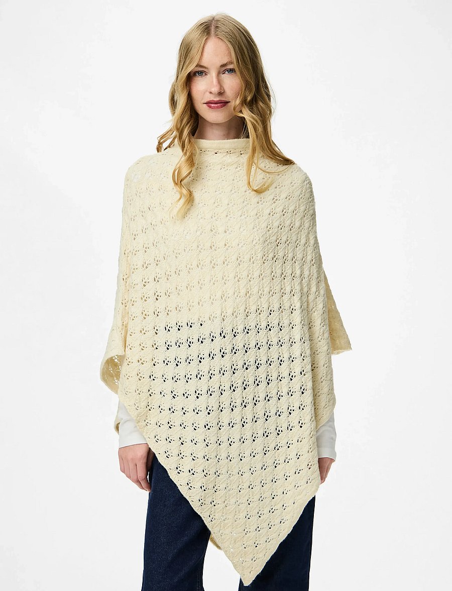Pieces - PCJOELLE PONCHO BC - ponchos & capes - whitecap gray - 5