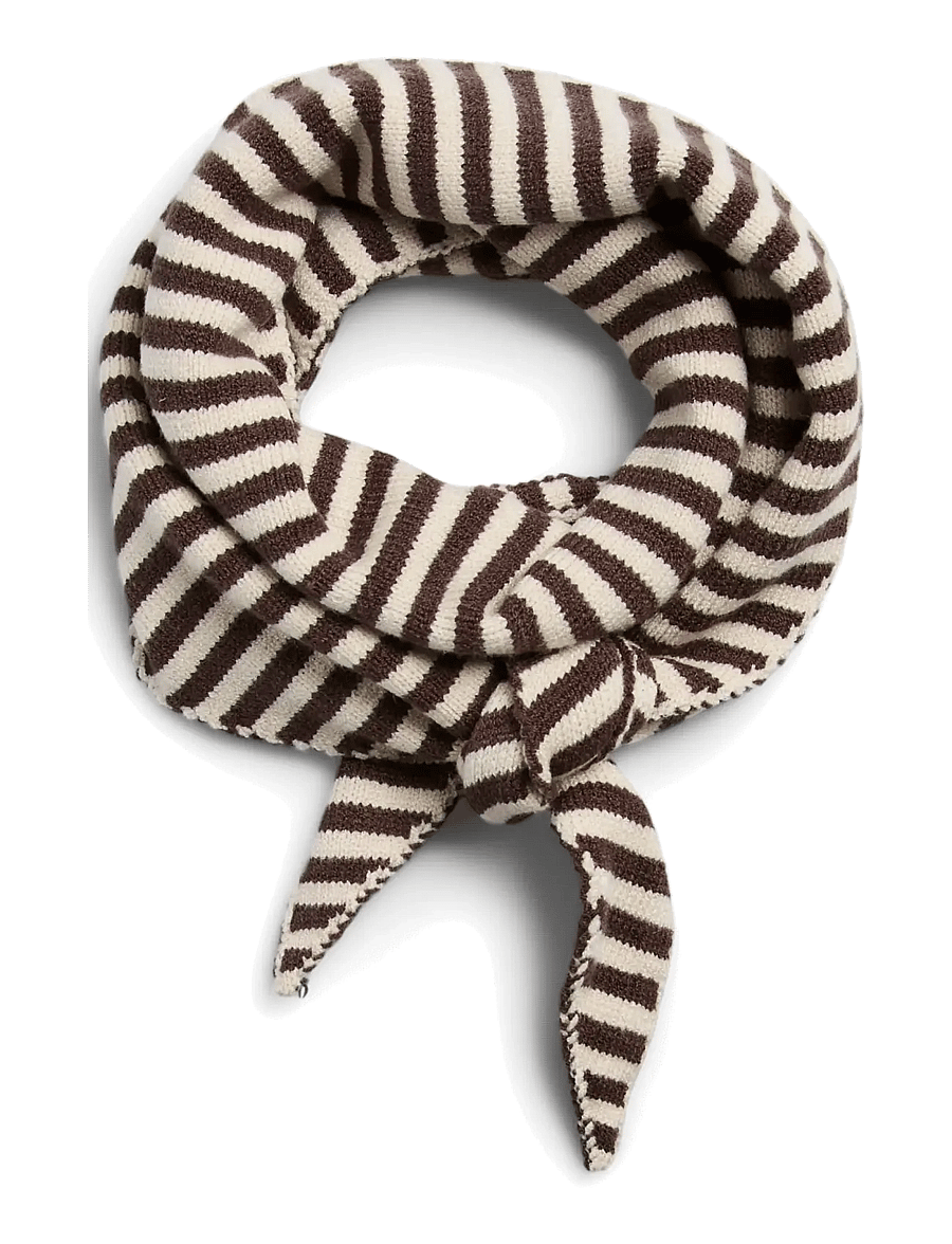 Pieces - PCKOMMA TRIANGLE SCARF NOOS BC - alltags-style - hot fudge - 1