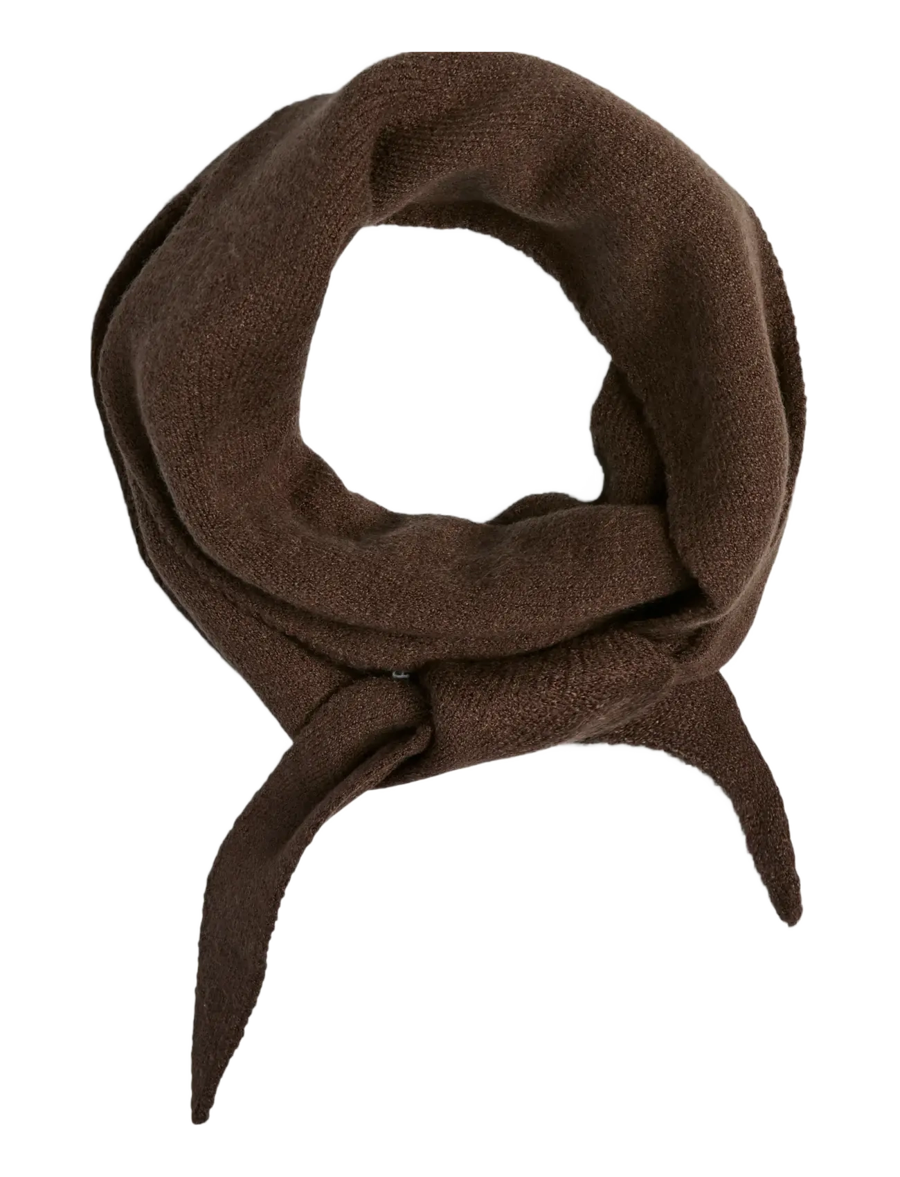 Pieces - PCKOMMA TRIANGLE SCARF NOOS BC - kerged sallid - hot fudge - 2