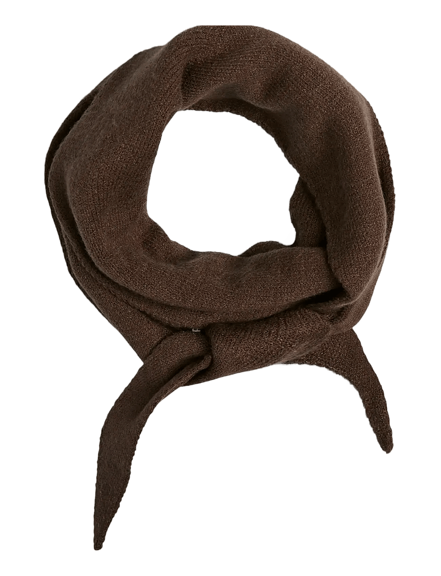Pieces - PCKOMMA TRIANGLE SCARF NOOS BC - alltags-style - hot fudge - 2